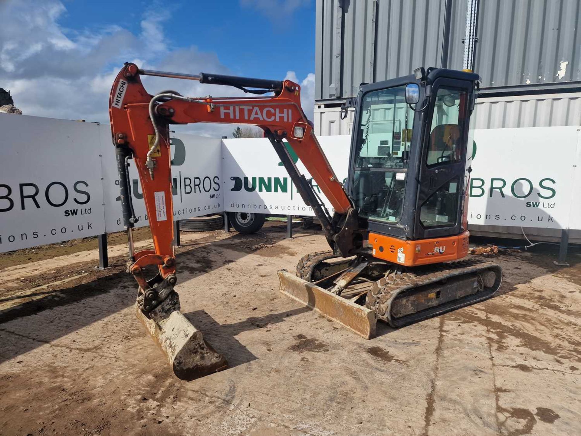 2019 Hitachi ZX26U-6 Rubber Tracks, Blade, Offset, Whites Manual QH, Piped, 48” Bucket - Image 34 of 66