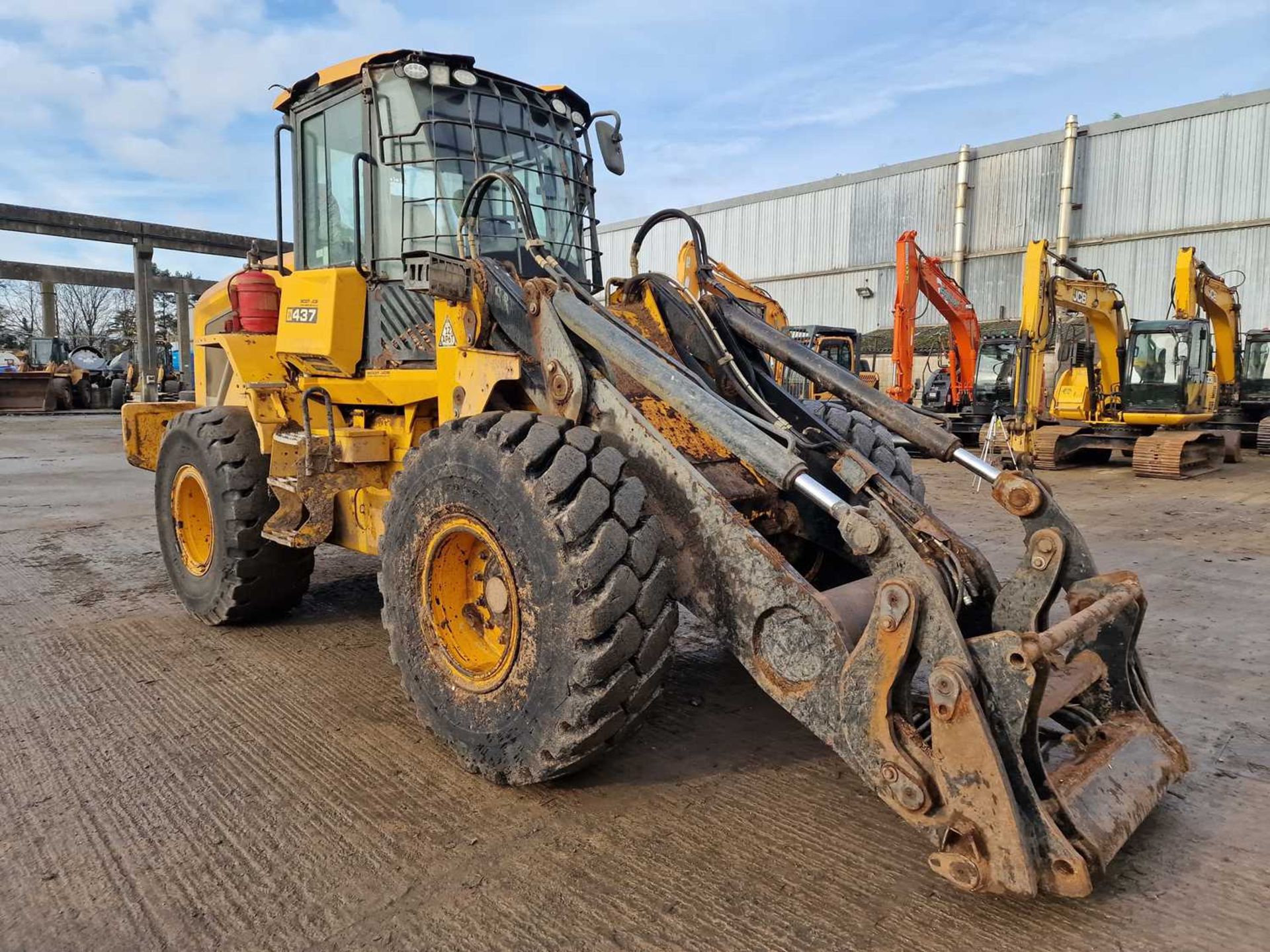 JCB 437 Wheeled Loader, High Lift Boom, QH, Reverse Camera, A/C - Image 7 of 27