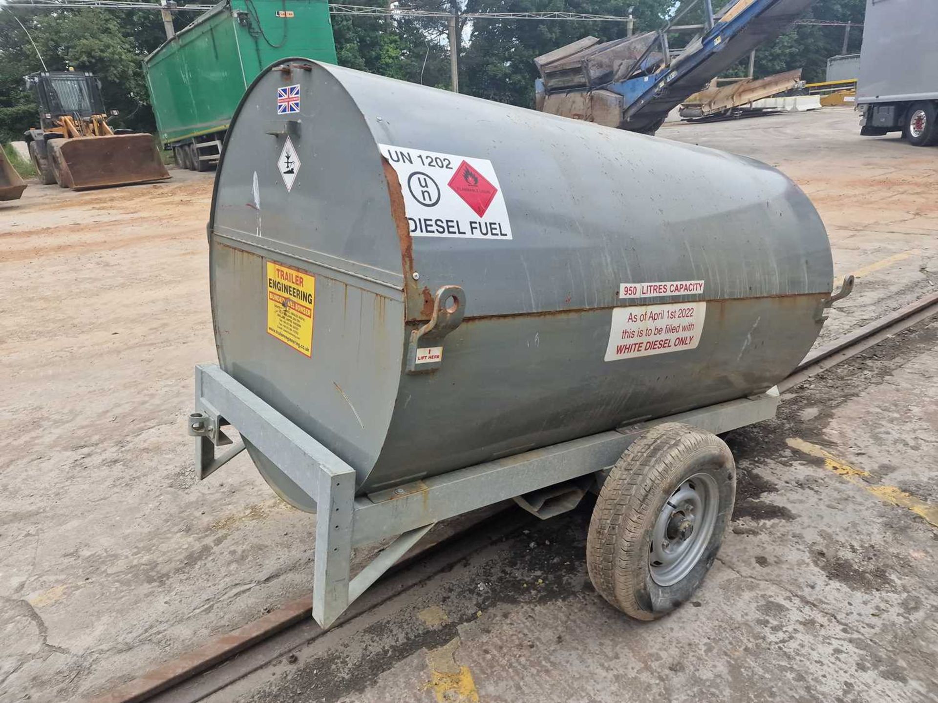 2021 Trailer Engineering 950 Litre Single Axle Bunded Fuel Bowser, Manual Pump - Image 4 of 18