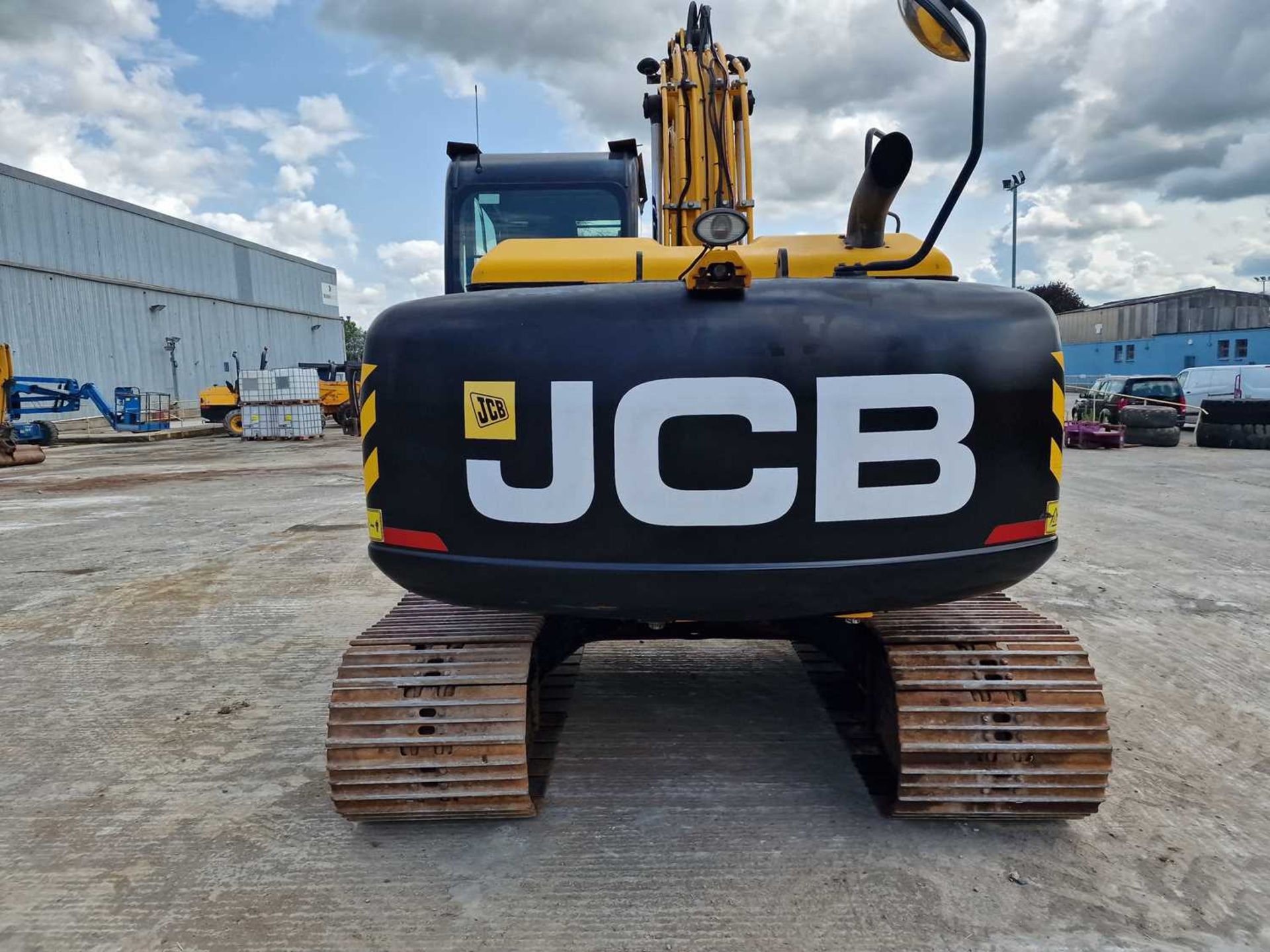 2014 JCB JS145LC 700mm Steel Tracks, CV, Hydraulic QH, Piped, Reverse Camera, A/C, 36" Bucket (EPA C - Image 43 of 117