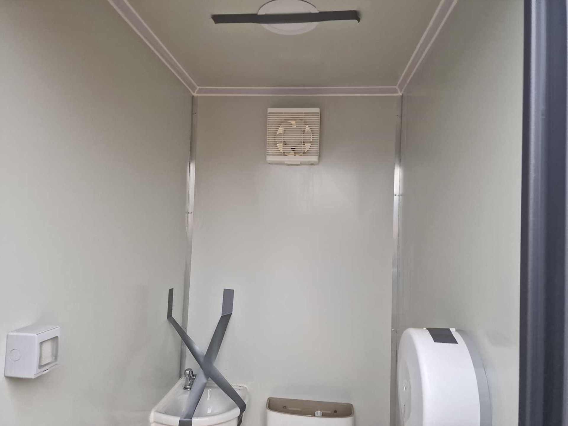 Unused Hardlife Double Toilet Block, with Sink, 240Volt (215cm x 130cm x 236cm) - Image 6 of 8