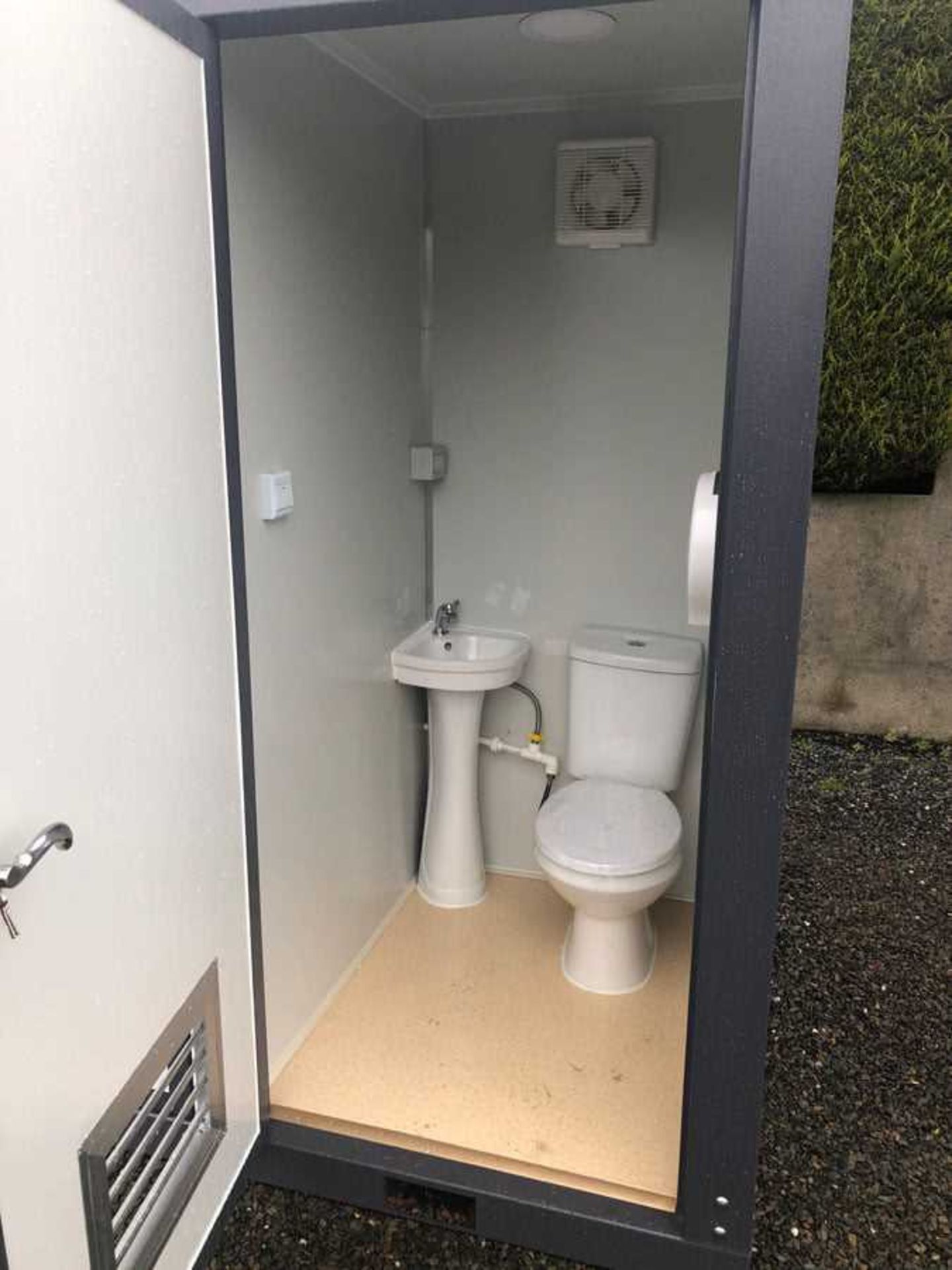 Unused Bastone Double Toilet Block, with Sink, 240Volt (215cm x 130cm x 236cm) - Image 7 of 11