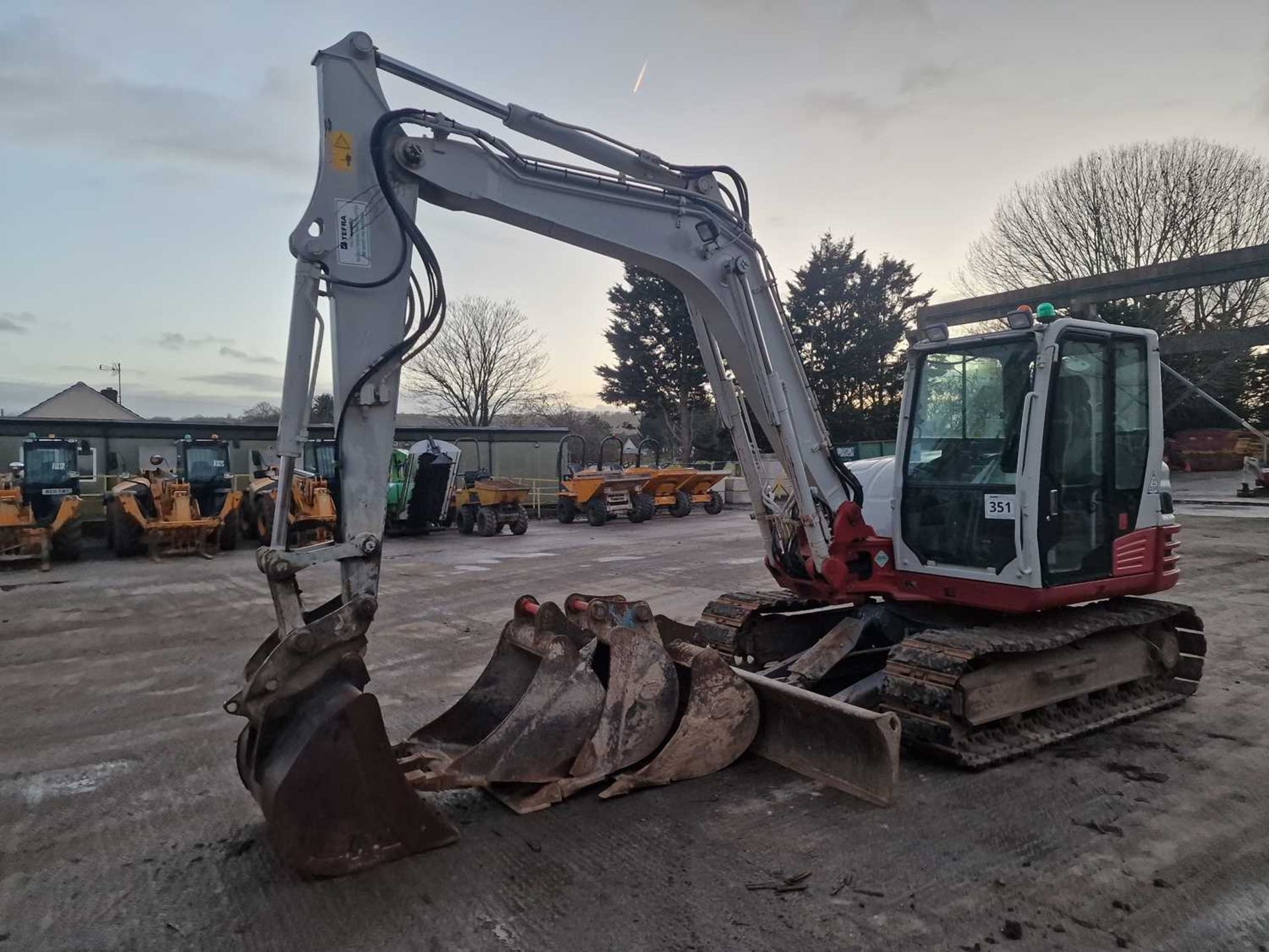 2018 Takeuchi TB290, 450mm Rubber Track Pads, Blade, Offset, CV, Hydraulic QH, Piped, Aux. Piping, R - Image 2 of 39