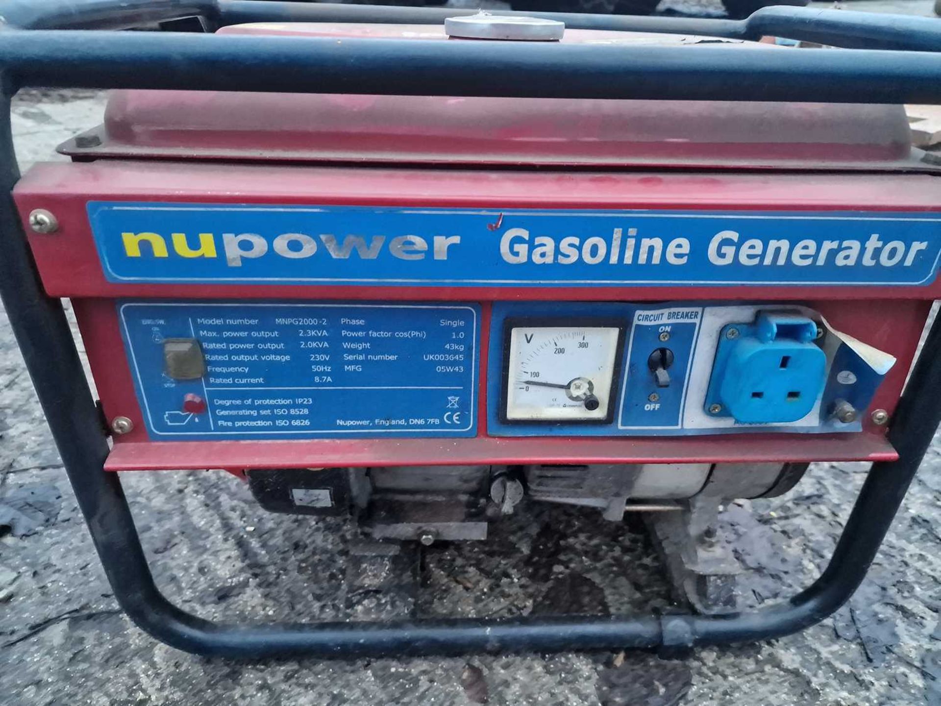 NU Power 2KvA Petrol Generator - Image 5 of 7