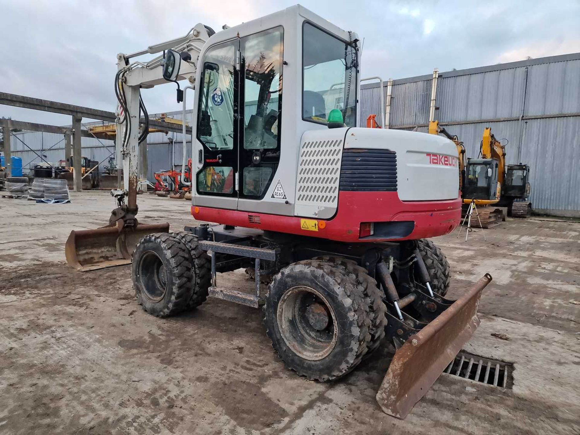 2011 Takeuchi TB175W Wheeled Excavator, Blade, Offset, CV, Hill Hydraulic QH, Piped, Aux. Piping, A/ - Image 32 of 87