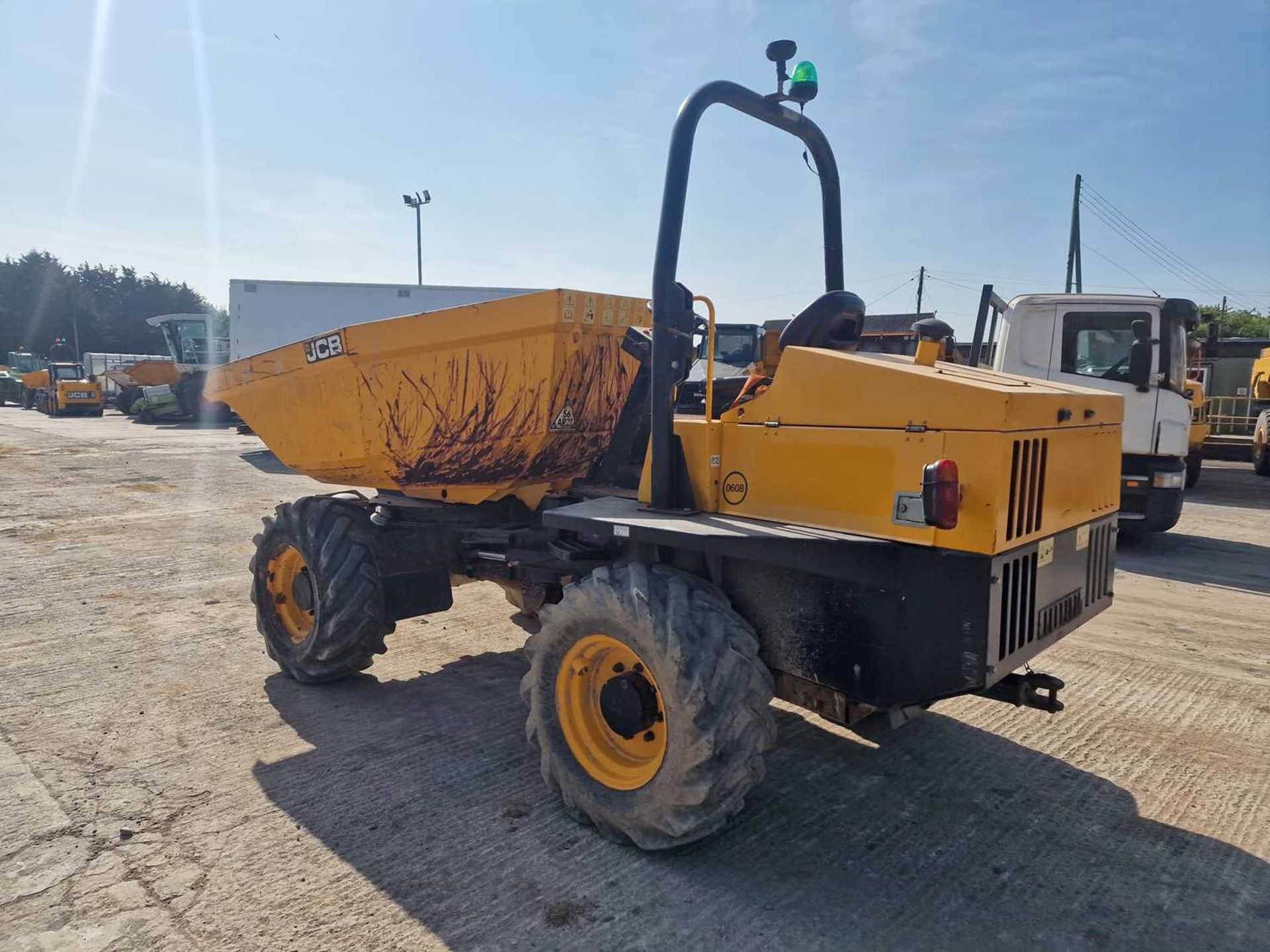 JCB 6TST 6 Ton Swivel Skip Dumper, Folding Roll Bar - Image 3 of 46