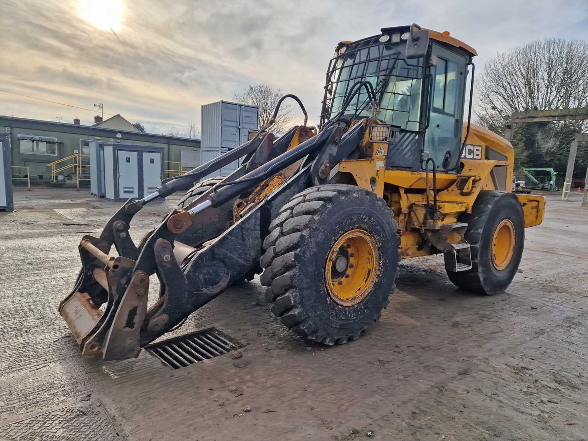 JCB 437 Wheeled Loader, High Lift Boom, QH, Reverse Camera, A/C