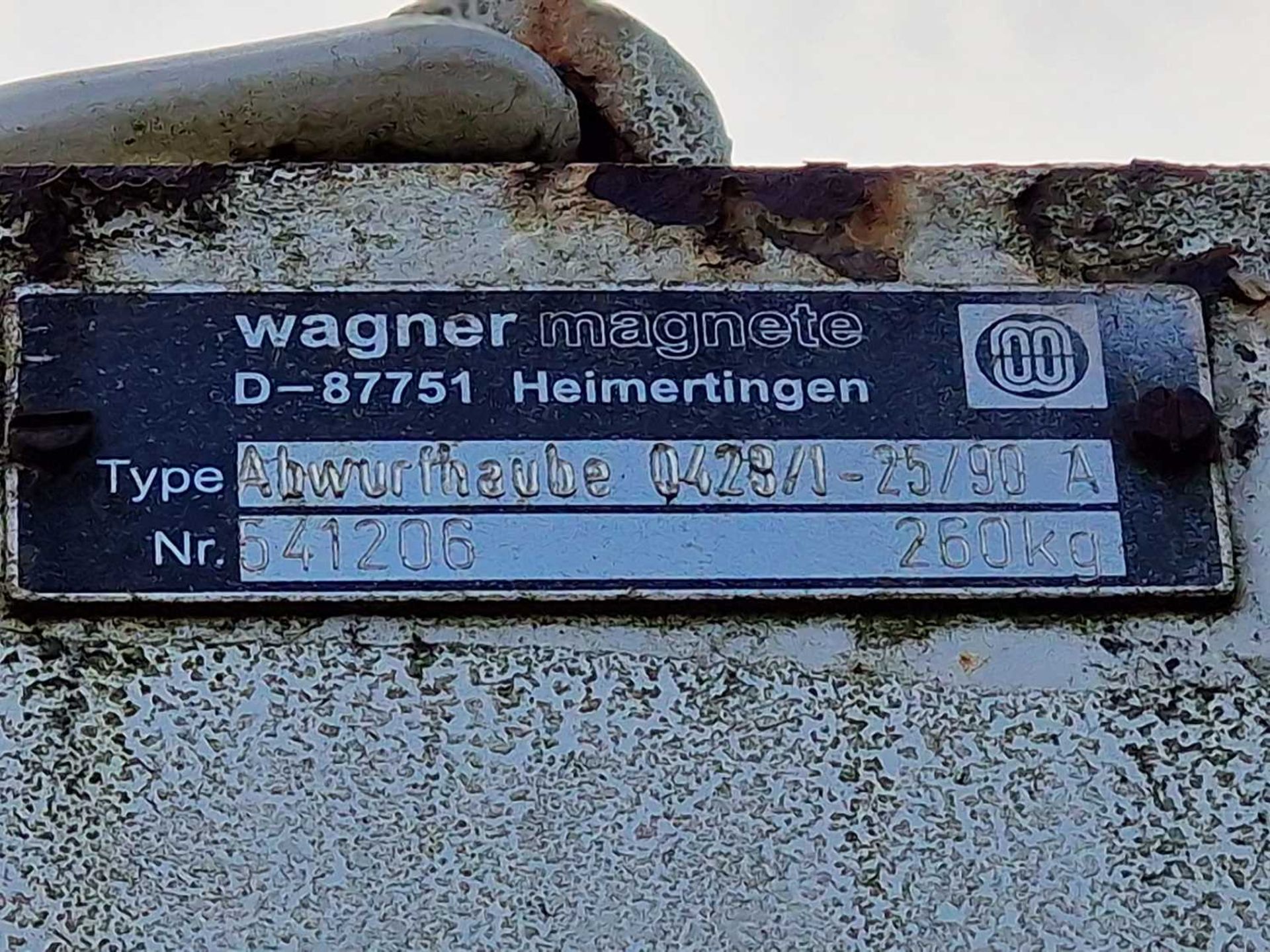 Wagner Magnete Eddy Current c/w Trommel Hopper, Guards & Frame Work (BEING SOLD BY PICS) - Image 6 of 14