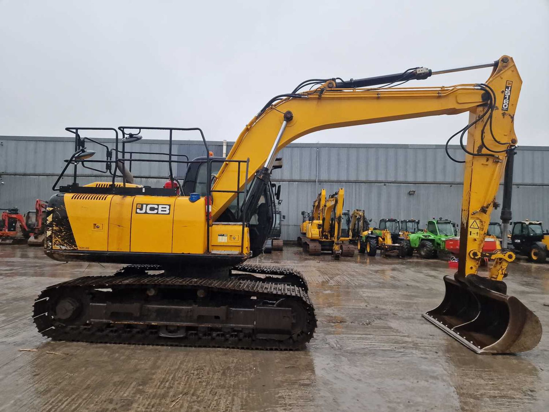 2017 JCB JS160LC, 700mm Steel Tracks, CV, Piped, Reverse Camera, A/C (EPA Compliant) - Image 6 of 37