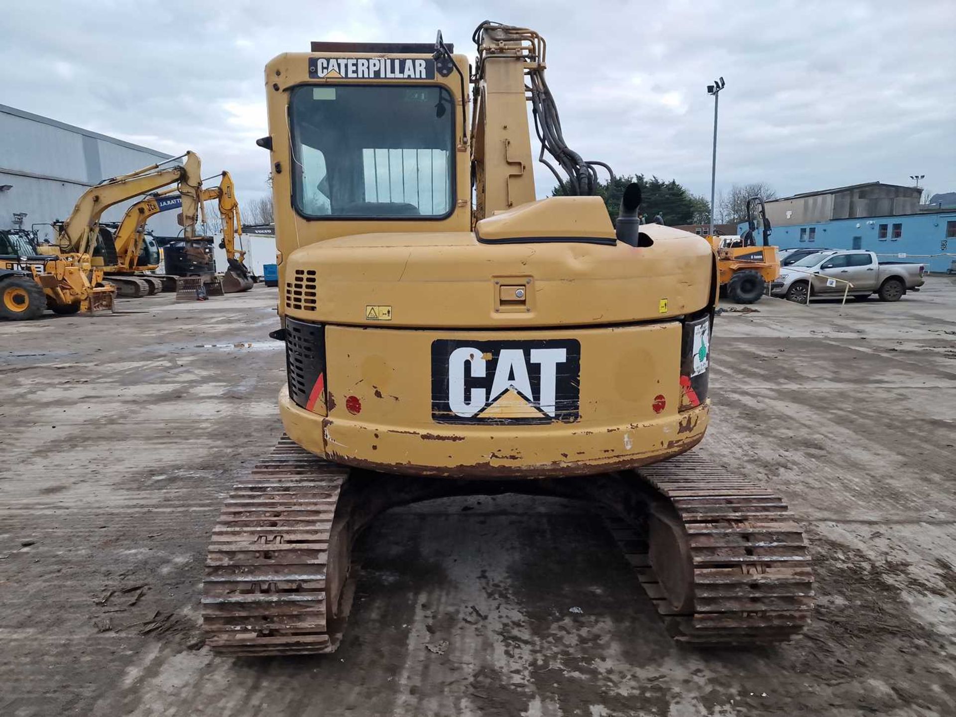 2008 CAT 308C CR 450mm Steel Tracks, Blade, CV, Hydraulic QH, Piped, Aux. Piping, A/C, Demo Cage - Image 38 of 102