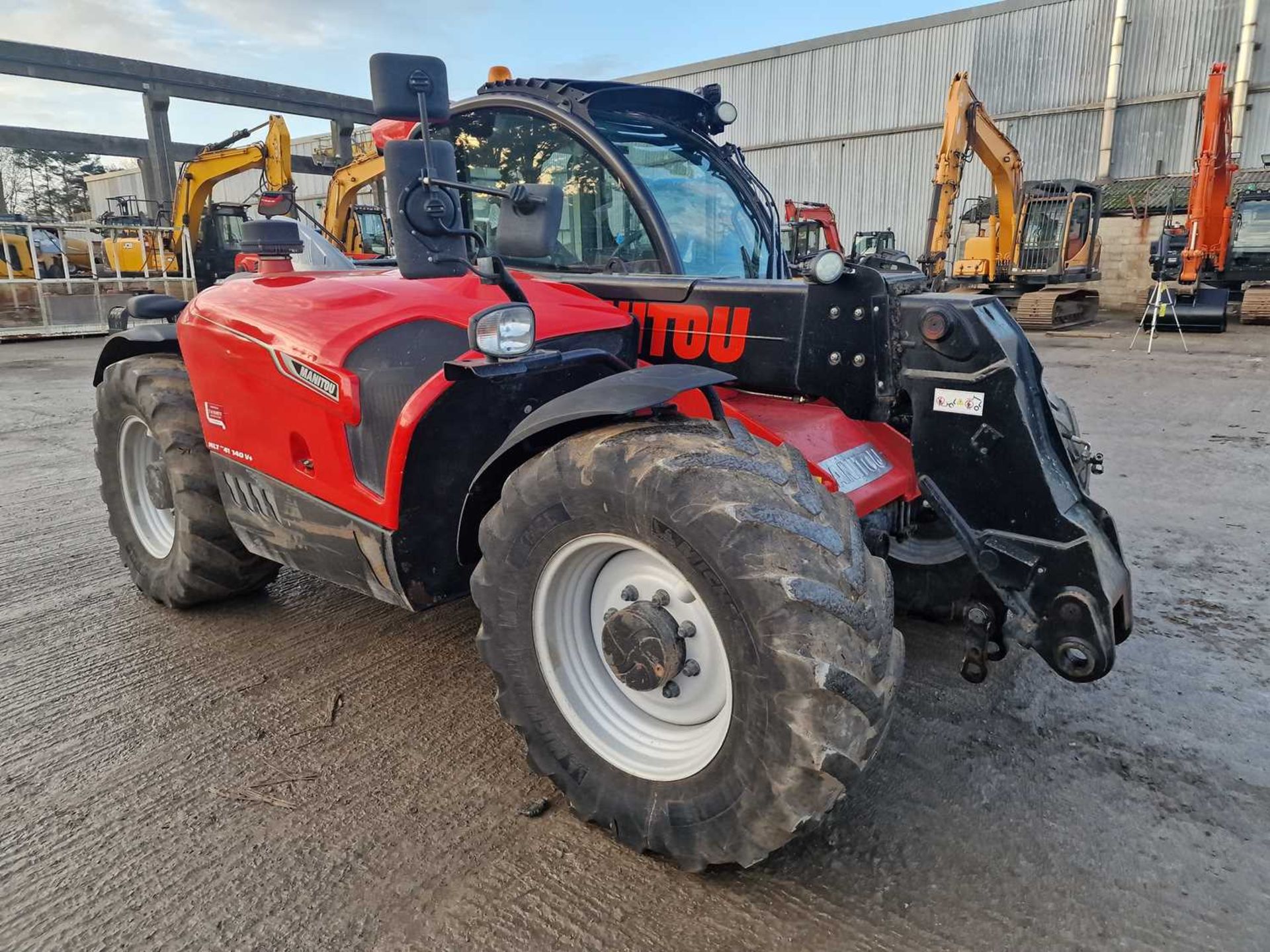 2018 Manitou MLT741-140 Turbo Telehandler, Joystick Controls, PUH, WLI, A/C - Image 7 of 22