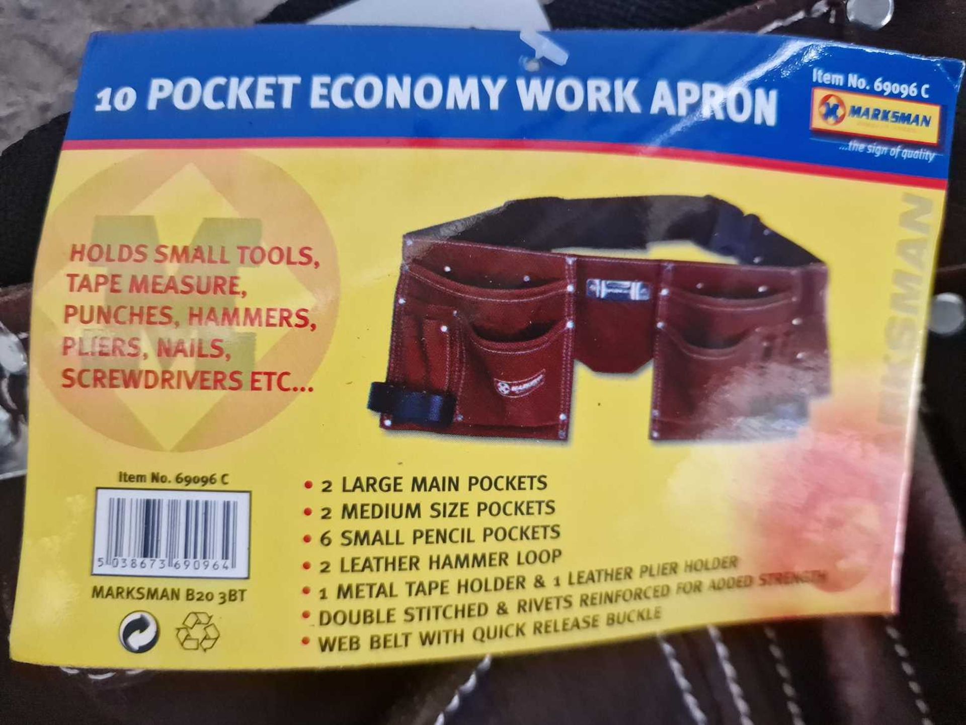 Marksman 10 Pocket Leather Tool Belt - Image 4 of 4