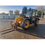 2016 JCB 535-95 Turbo Powershift Telehandler, Reverse Camera, WLI, Forks (EPA Compliant)