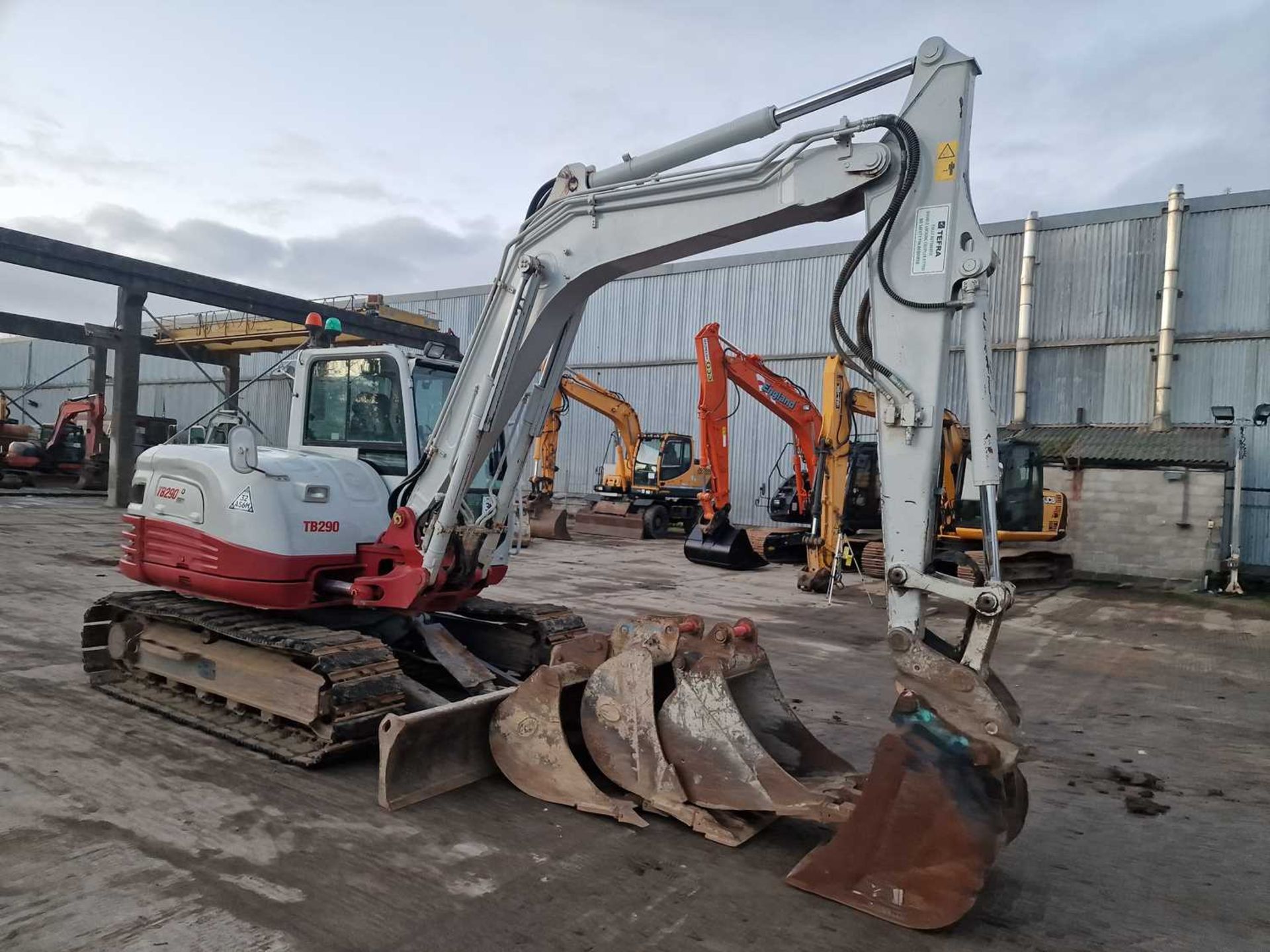 2018 Takeuchi TB290, 450mm Rubber Track Pads, Blade, Offset, CV, Hydraulic QH, Piped, Aux. Piping, R - Image 8 of 39