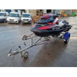 2014 Seadoo RXP 260RS Jet Ski with Single Axle Trailer