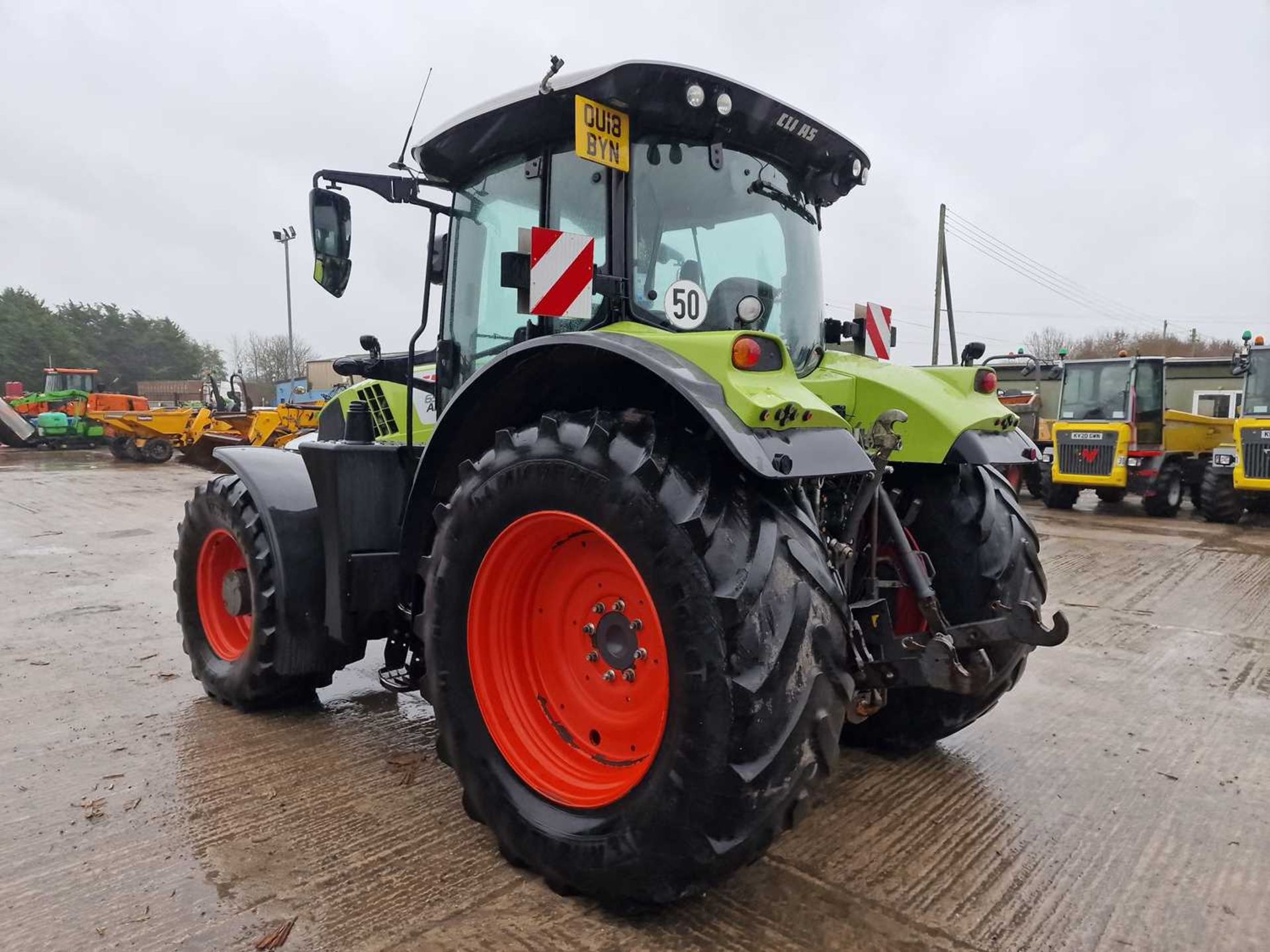 2018 Claas Arion 650 CI5+ 4WD Tractor, Front Linkage, Front Suspension, Cab Suspension, Air Brakes,  - Image 61 of 87