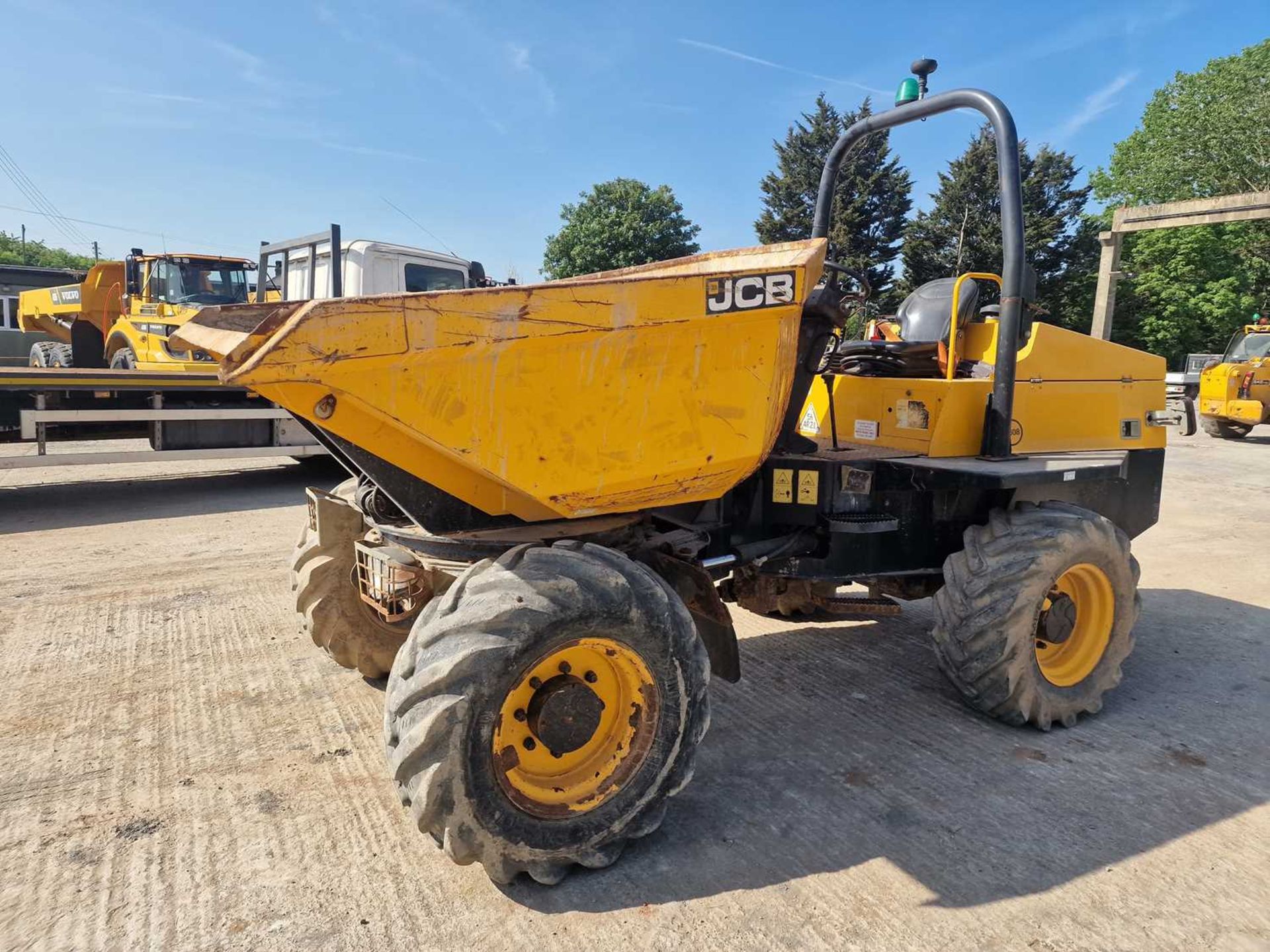 JCB 6TST 6 Ton Swivel Skip Dumper, Folding Roll Bar - Image 24 of 46