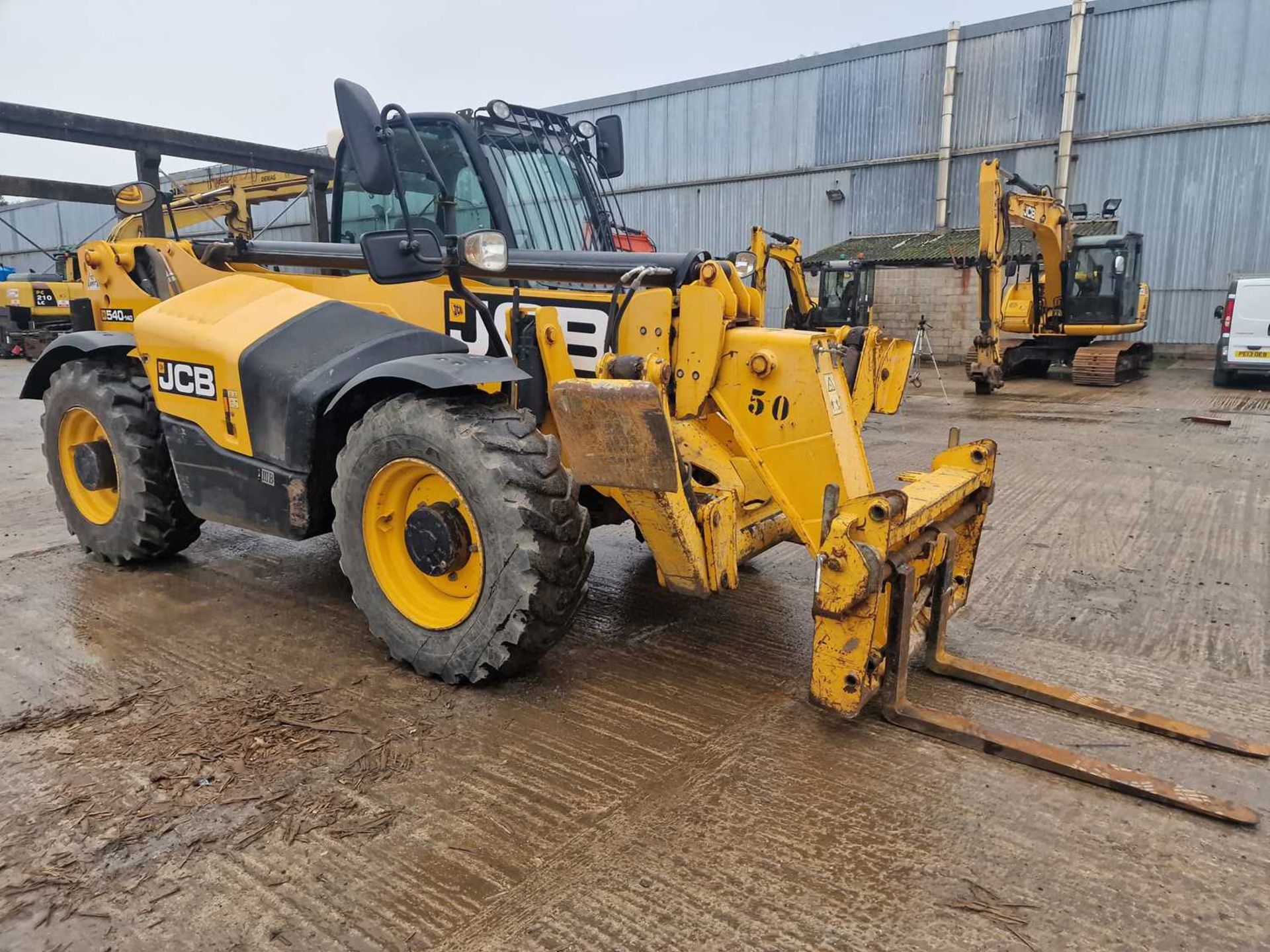 2015 JCB 540-140 Turbo Powershift Telehandler, Sway, Reverse Camera, WLI, Forks (EPA Compliant) - Image 7 of 72