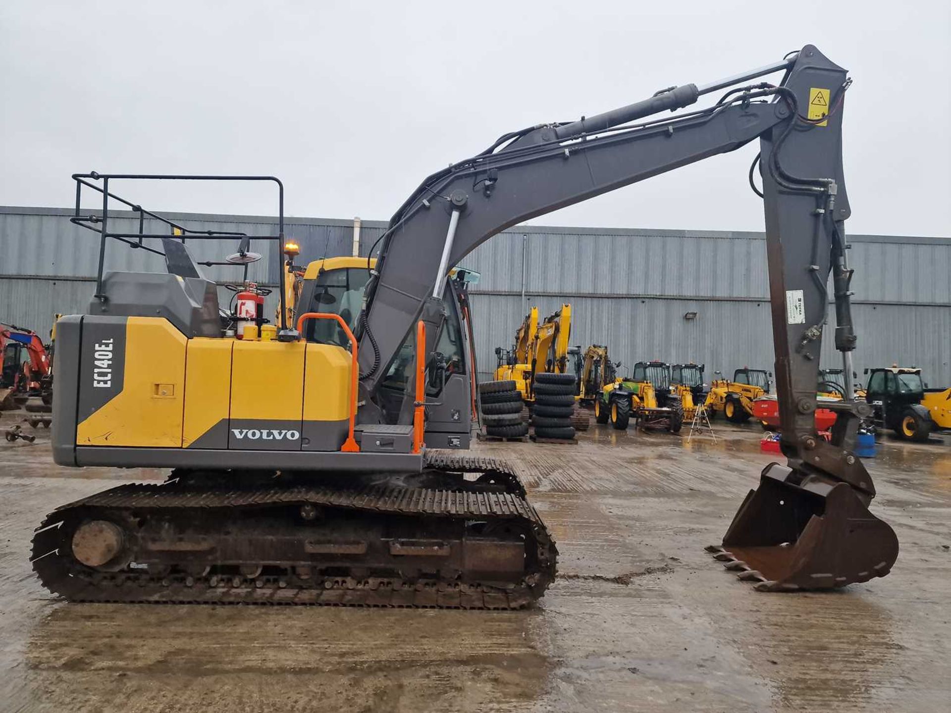 2018 Volvo EC140EL, 700mm Steel Tracks, CV, Hill Hydraulic QH, Piped, Reverse & Blind Spot Camera, A - Image 78 of 108