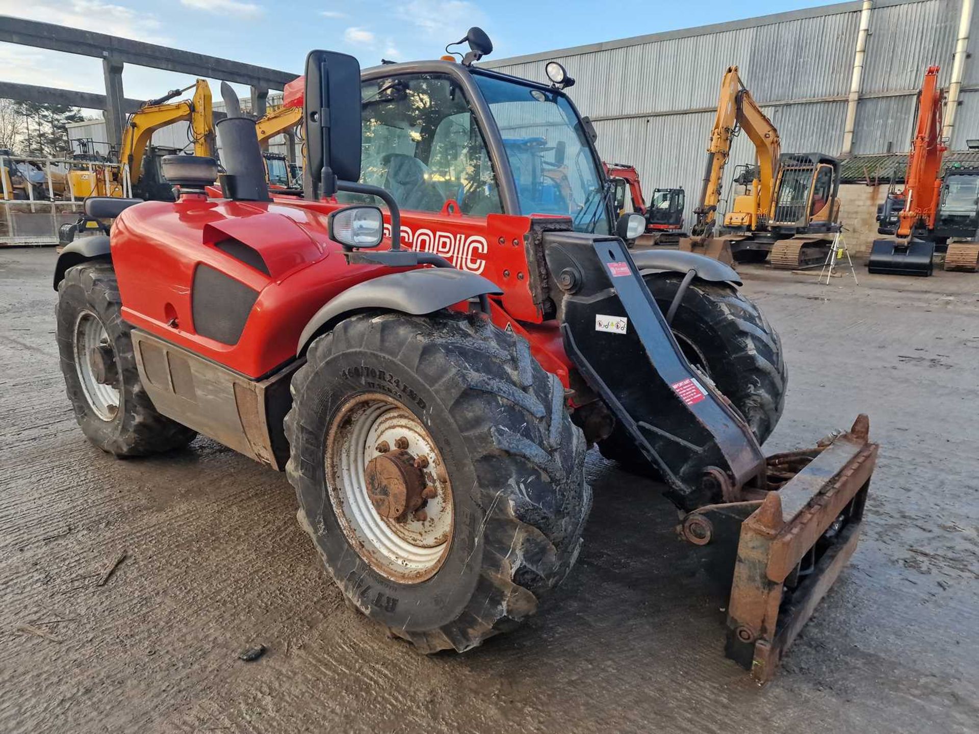 2013 Manitou MLT634-120LSU, Powershift Telehandler, Joystick Controls, PUH, Pin & Cone Head Stock, W - Image 7 of 22