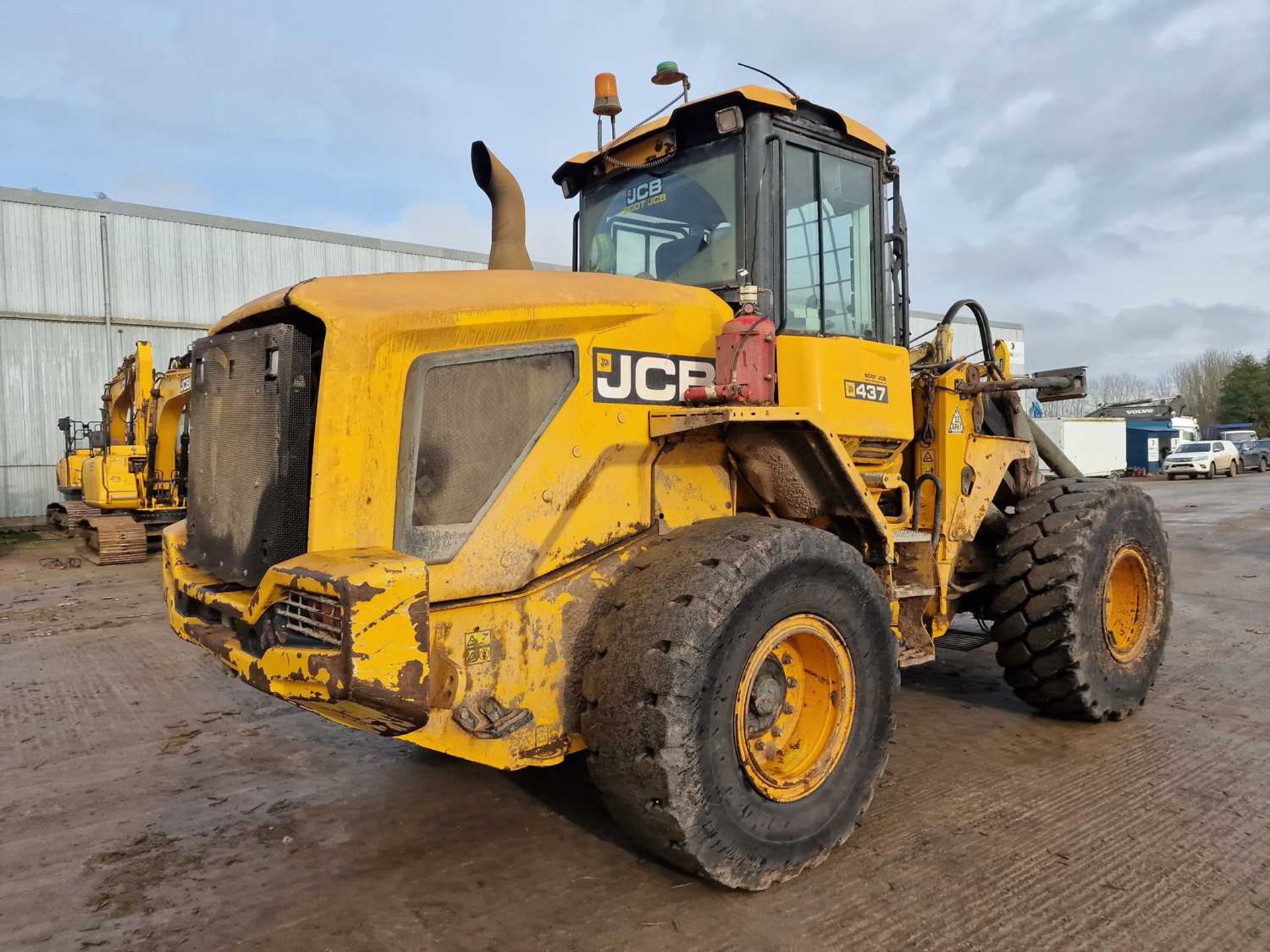 JCB 437 Wheeled Loader, High Lift Boom, QH, Reverse Camera, A/C - Image 5 of 27