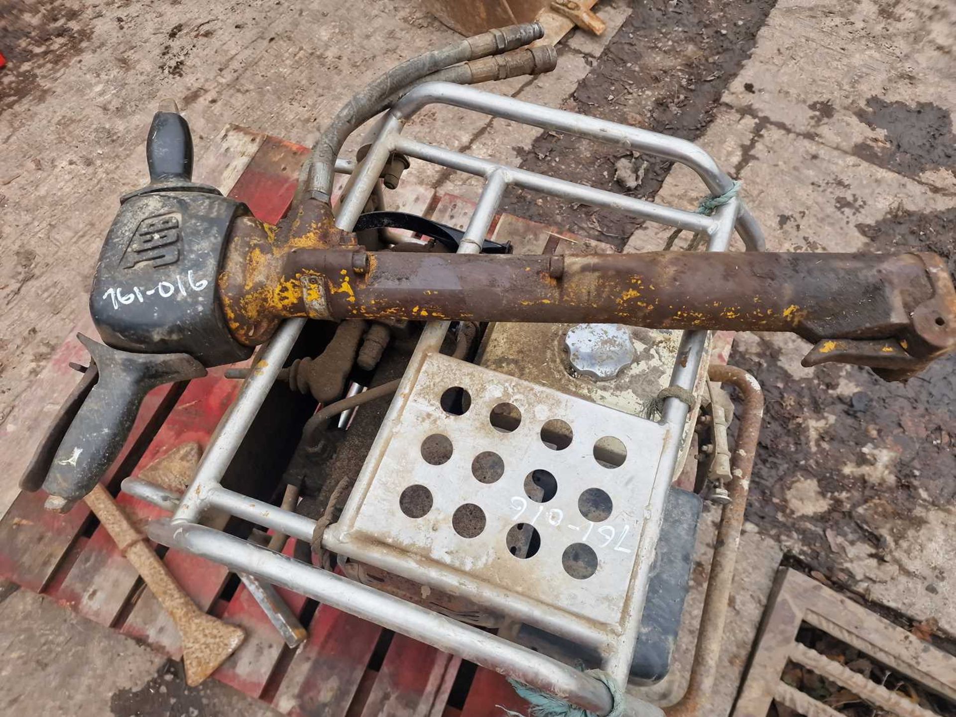 JCB Beaver Hydraulic Power Pack, Honda Engine,  with Jack Hammer - Image 8 of 9