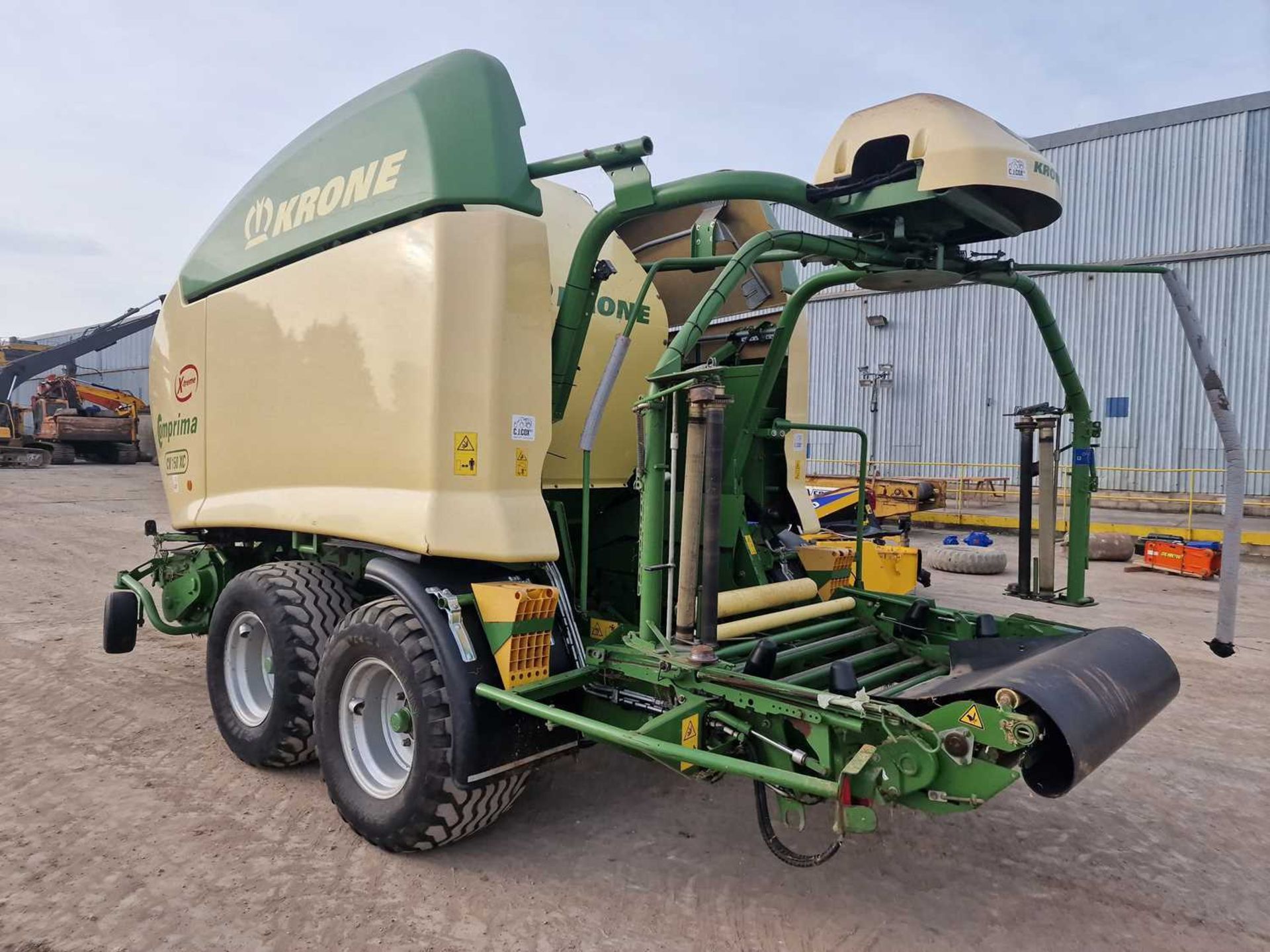 2014 Krone Comprima CV155XC Twin Axle PTO Driven Round Baler Wrapper, Isobus Ready - Image 2 of 22