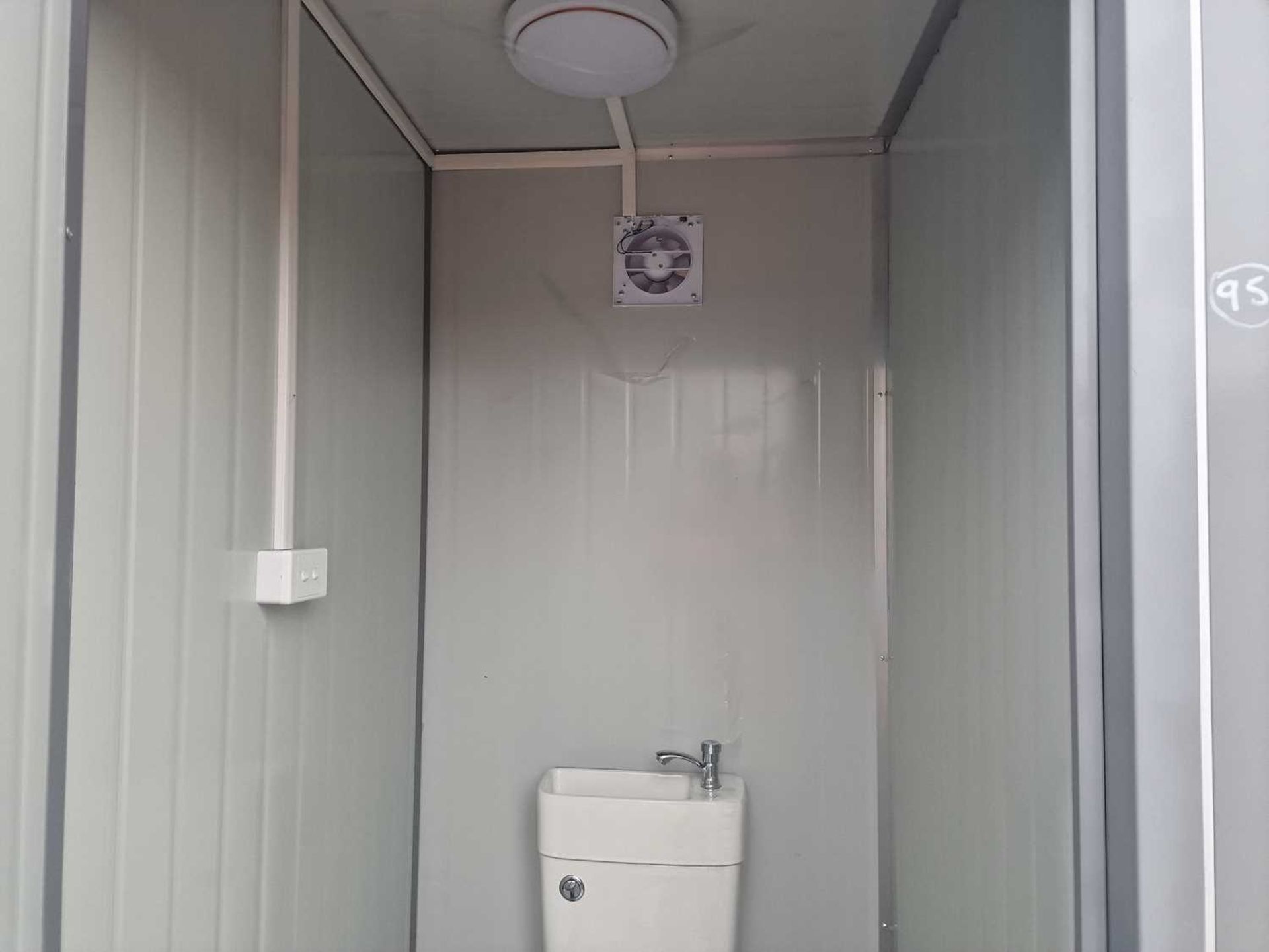 Unused Double Toilet Block, with Sink, 240Volt (215cm x 123cm x 247cm) - Image 8 of 8