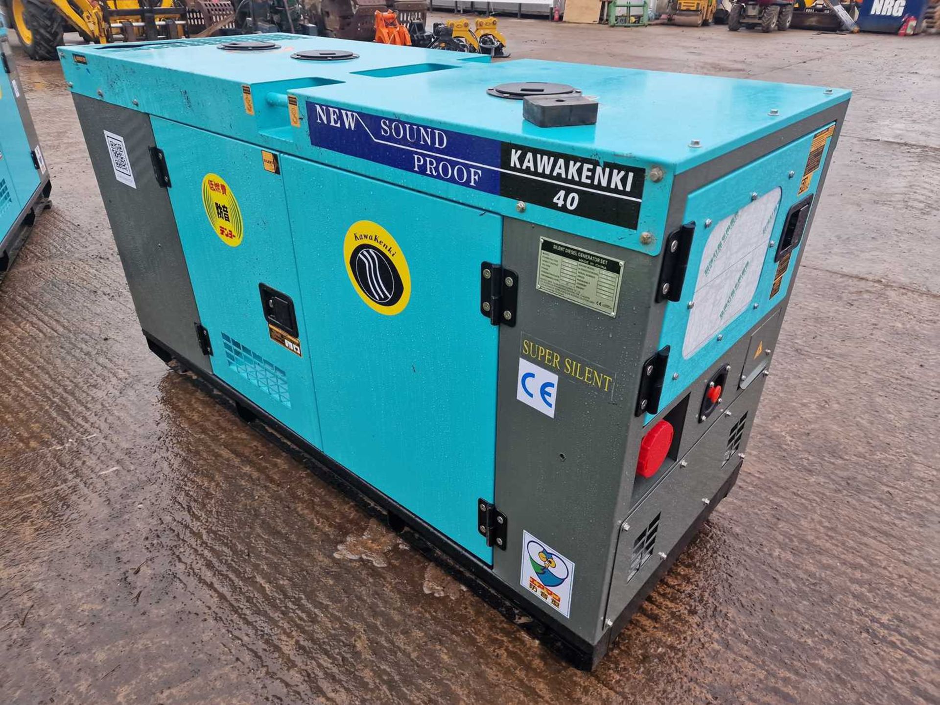 Unused 2023 Kawakenki KK40-III-SSS 40KvA Generator - Image 4 of 12