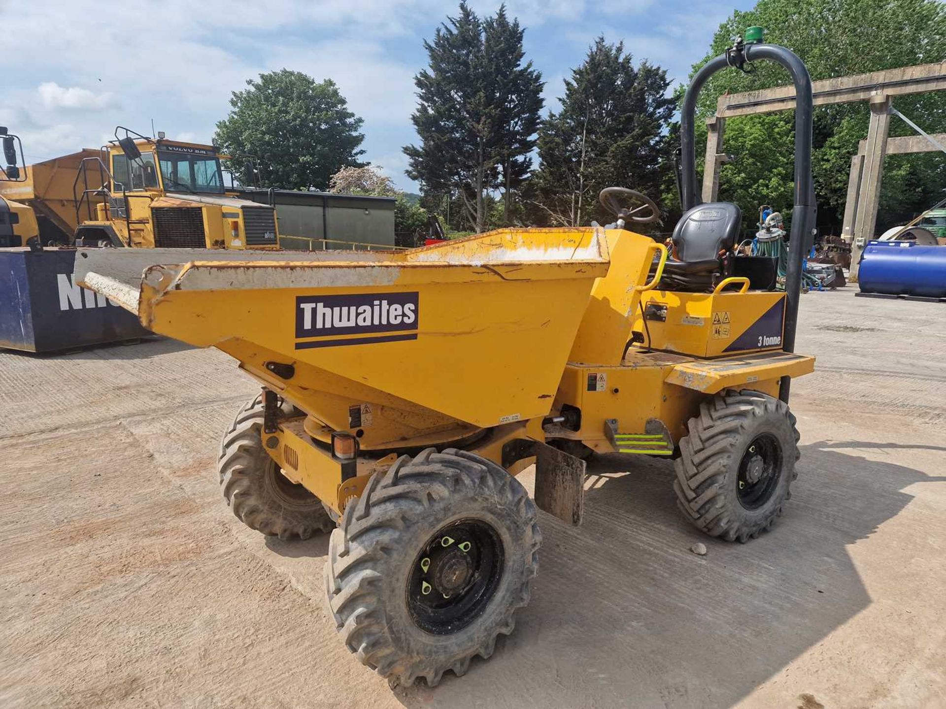 2019 Thwaites 3 Ton Swivel Skip Dumper, Folding Roll Bar - Image 25 of 48