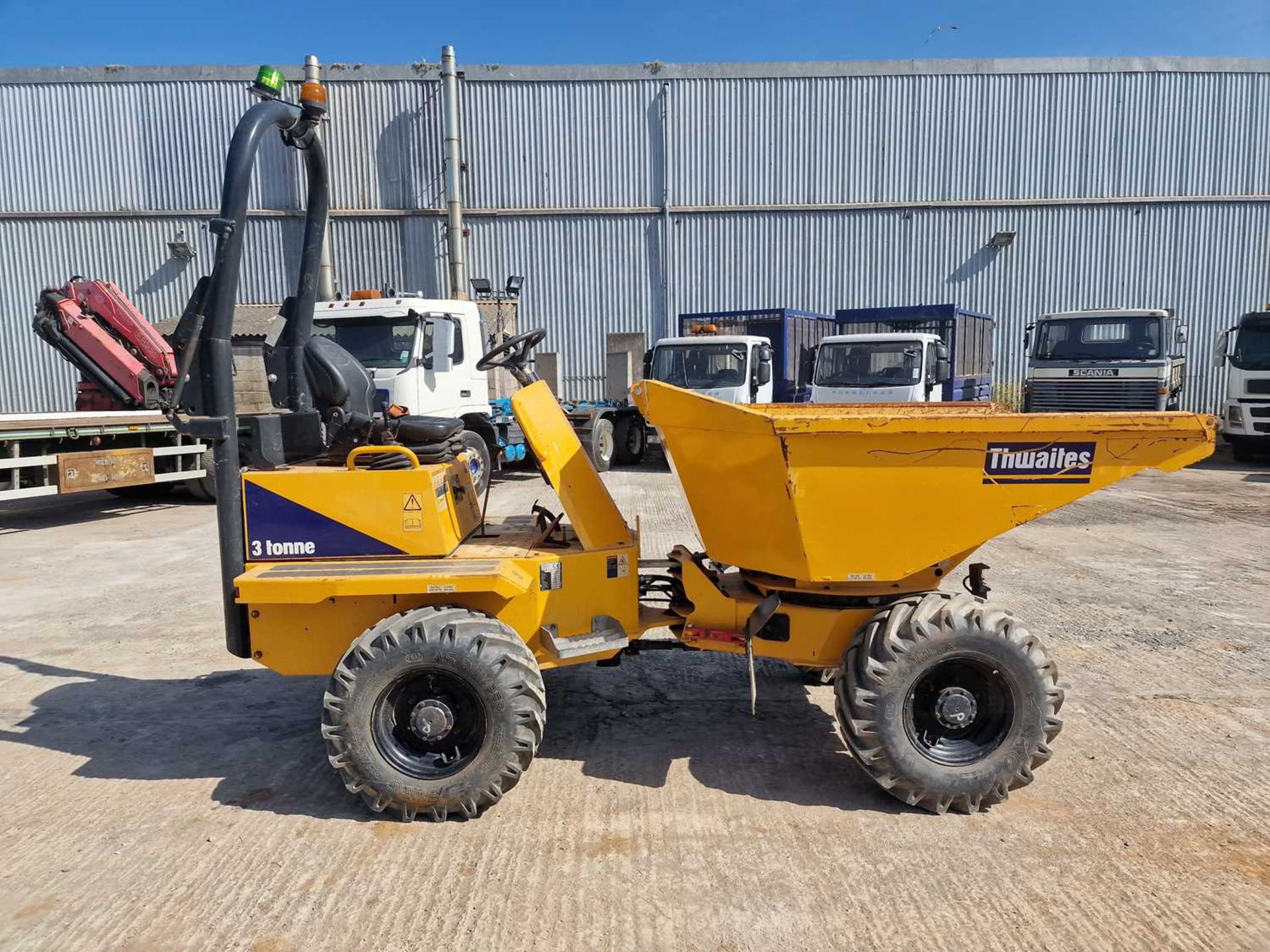 2019 Thwaites 3 Ton Swivel Skip Dumper, Roll Bar - Image 29 of 48