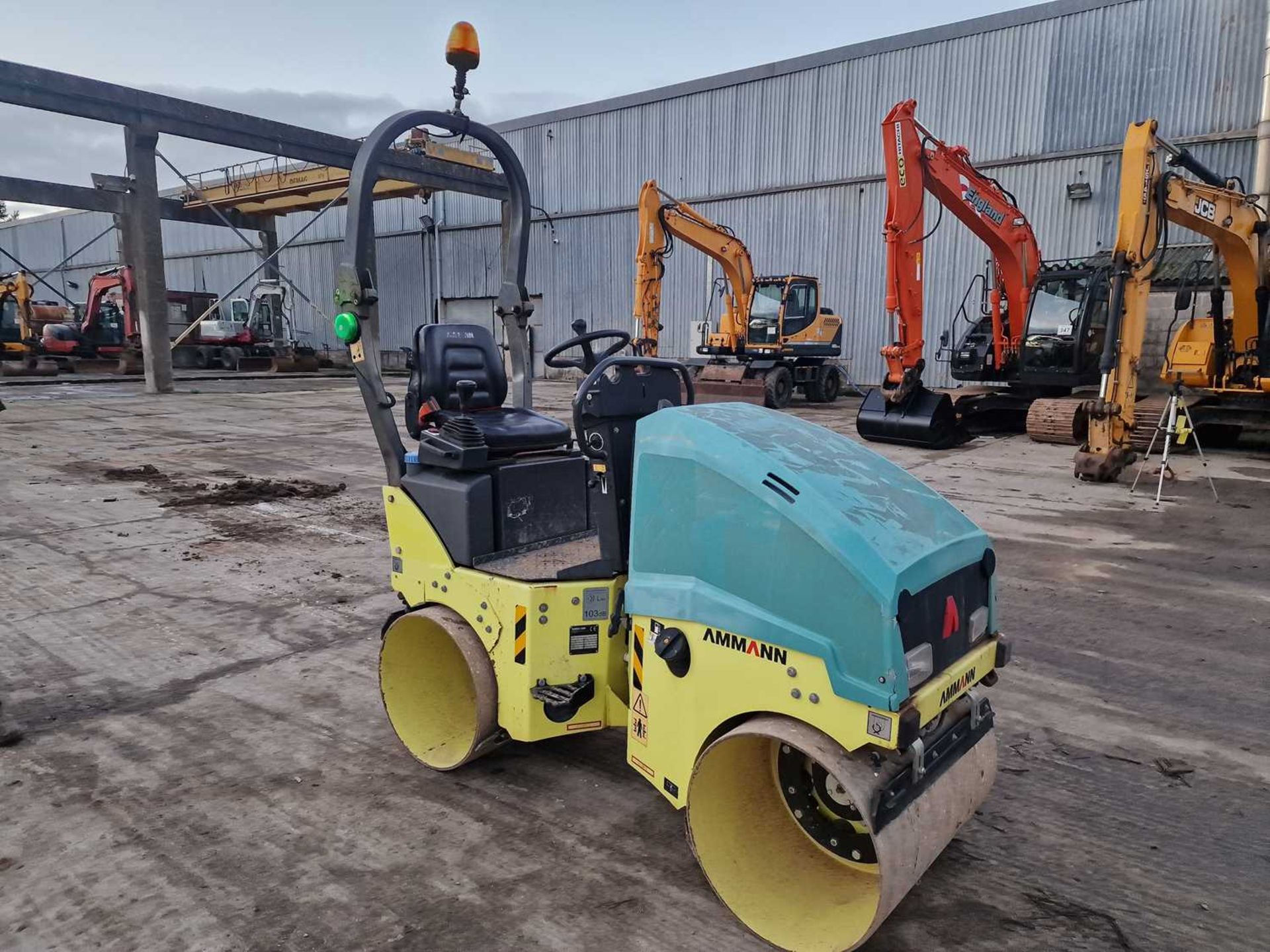 2015 Ammann ARX12 Double Drum Vibrating Roller, Roll Bar - Image 6 of 17