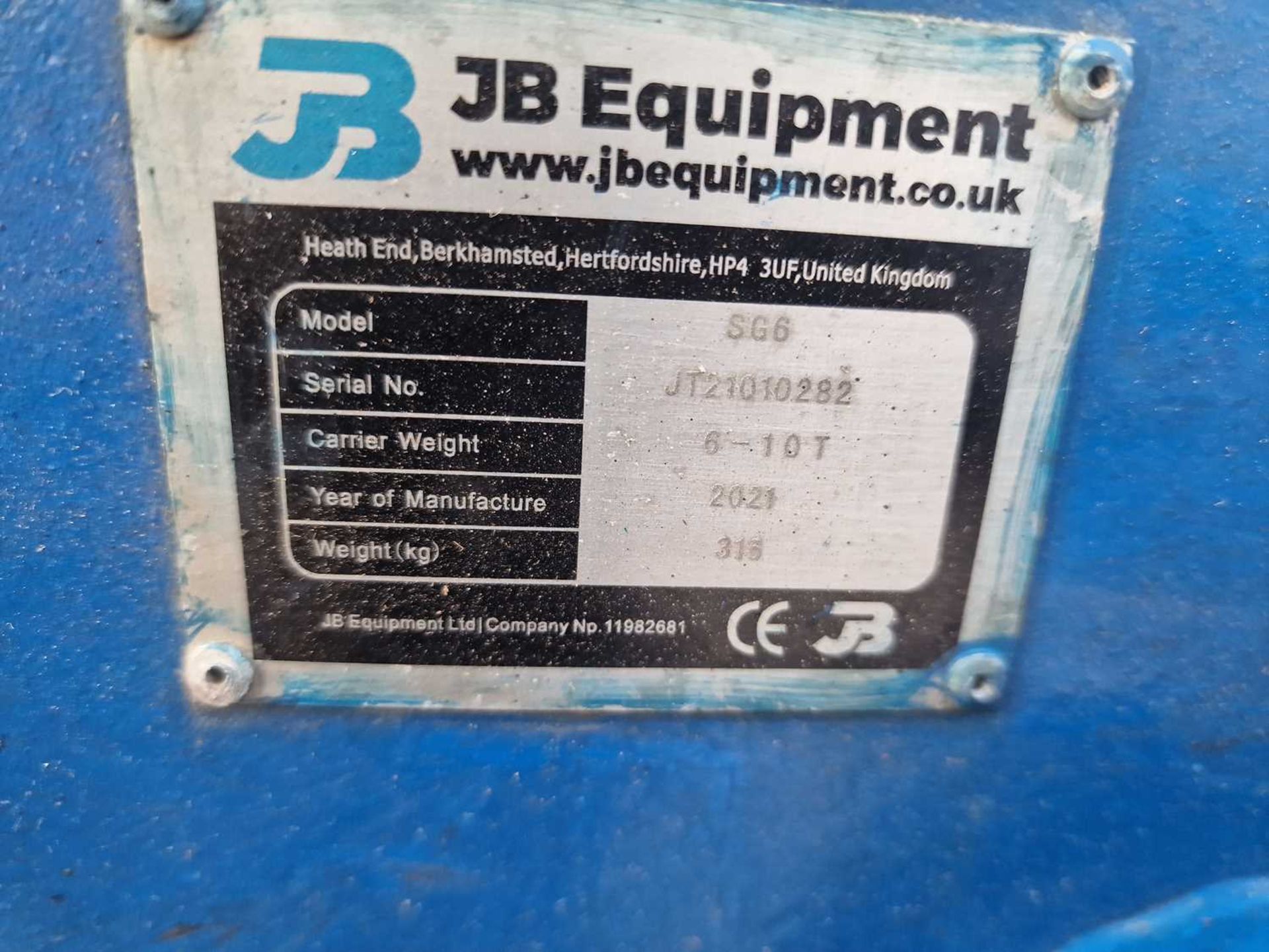 2021 JB Equipment SG6 Hydraulic Selector Grab 50mm Pin to suit 6-8 Ton Excavator - Image 11 of 11