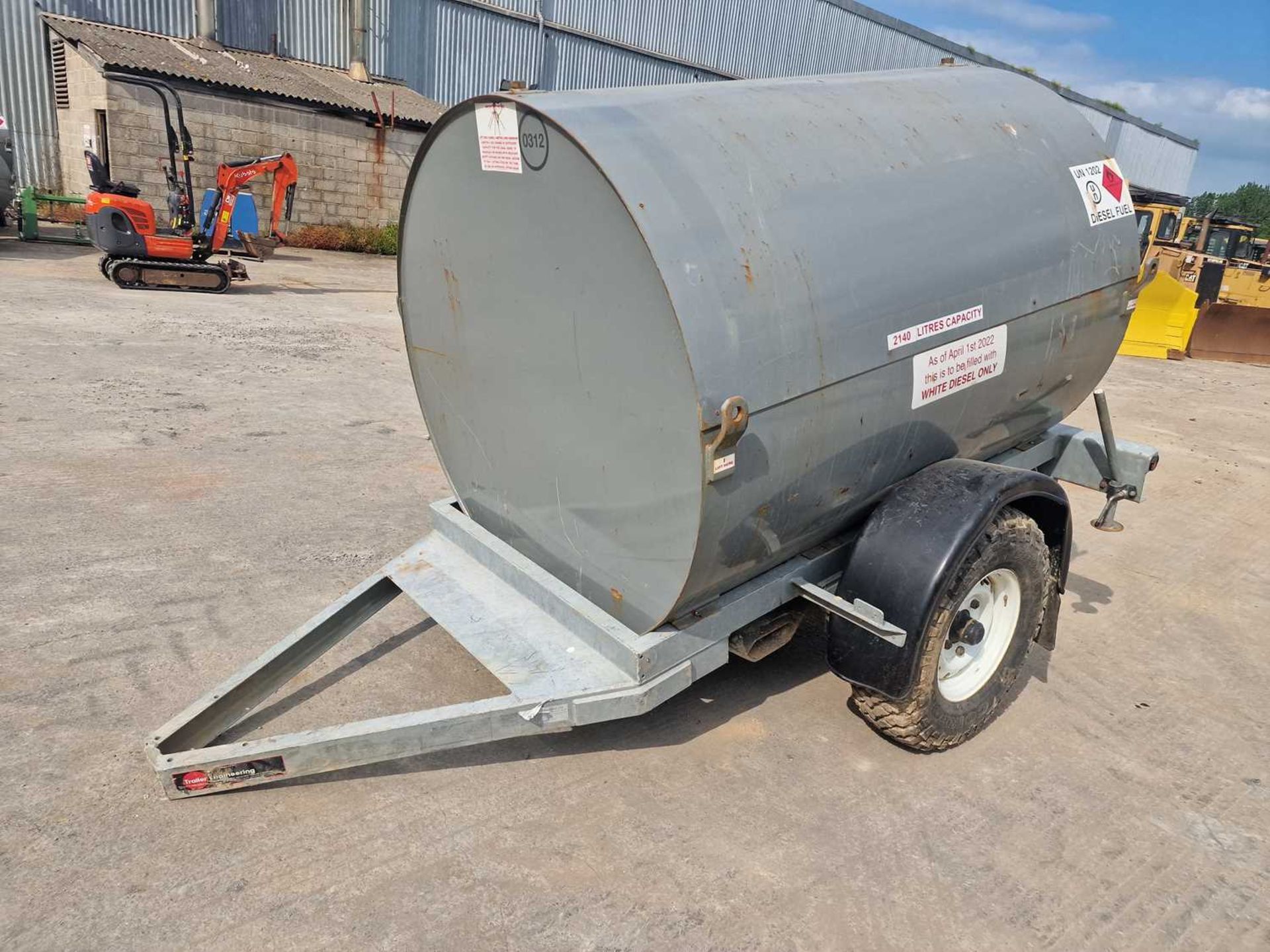 2021 Trailer Engineering 2140 Litre Single Axle Bunded Fuel Bowser, Manual Pump - Image 10 of 18