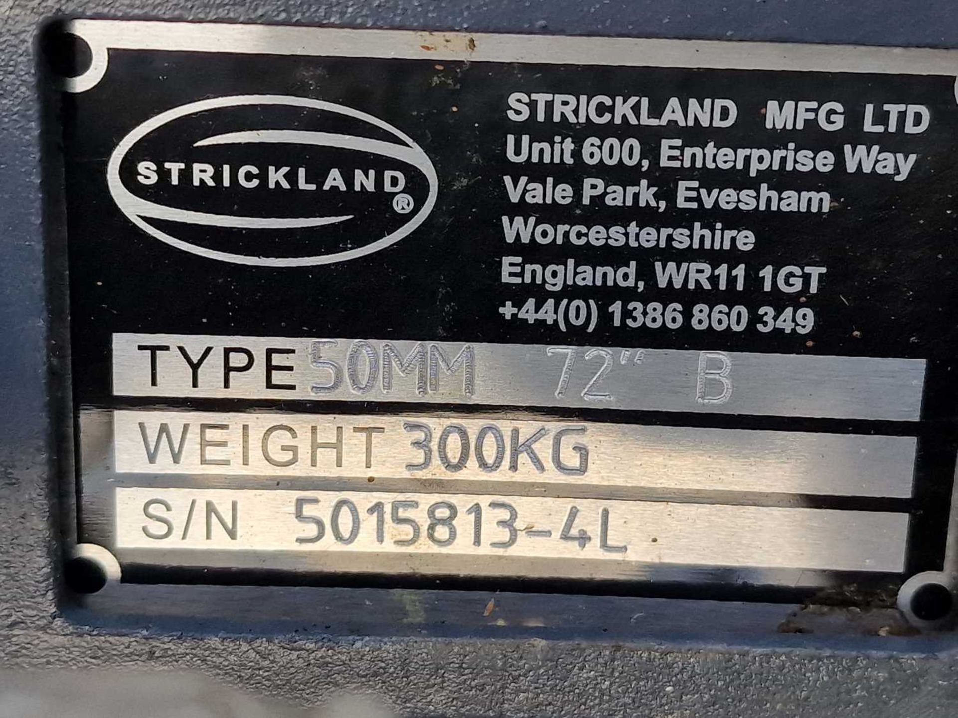 Unused Strickland 72" Grading Bucket 50mm Pin to suit 6-8 Ton Excavator (Pin Centre 36cm, Dipper Wid - Image 7 of 7