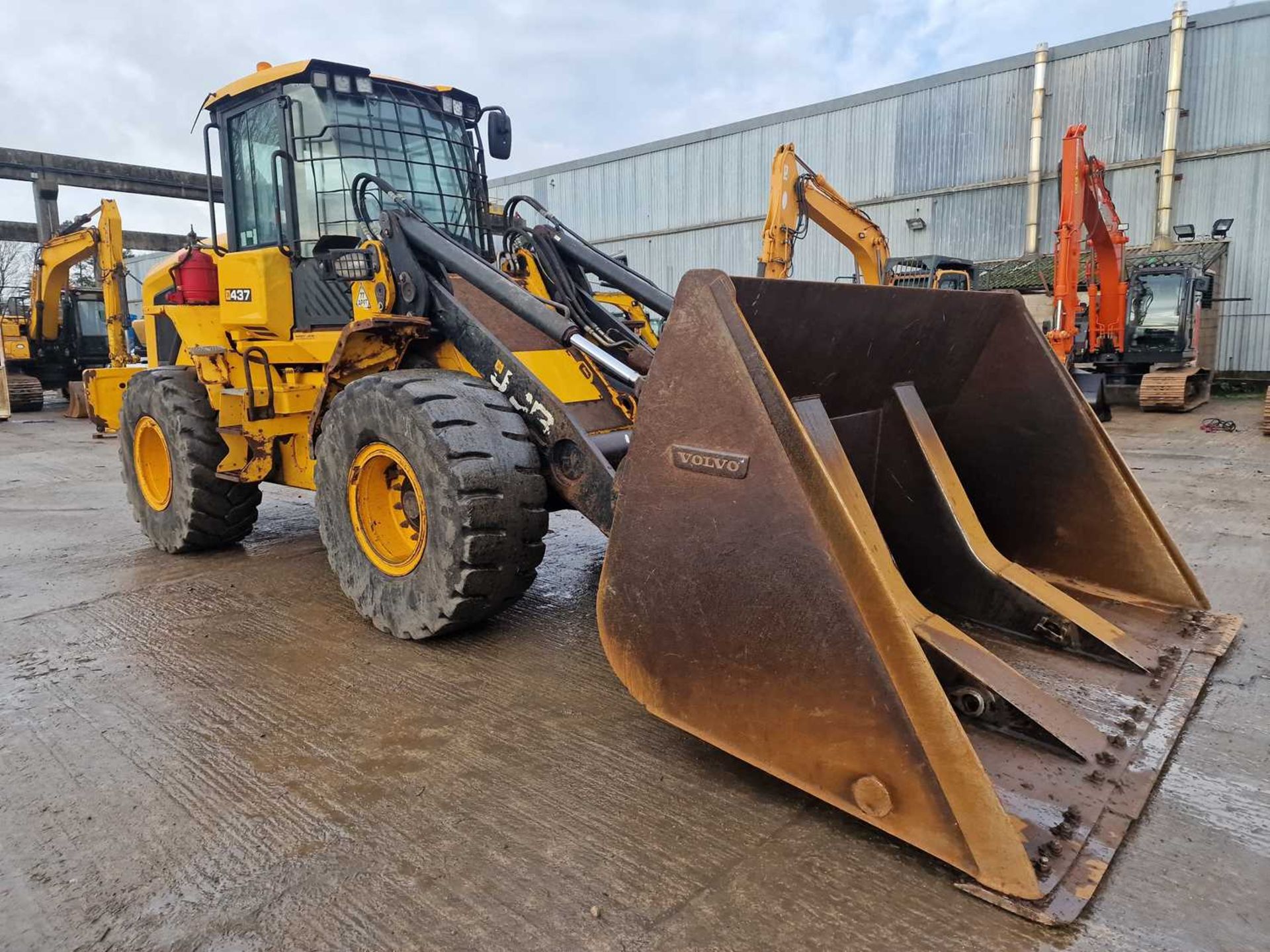 2017 JCB 437 Wheeled Loader, High Tip Bucket, High Lift Boom, QH, Reverse Camera, A/C - Image 7 of 27