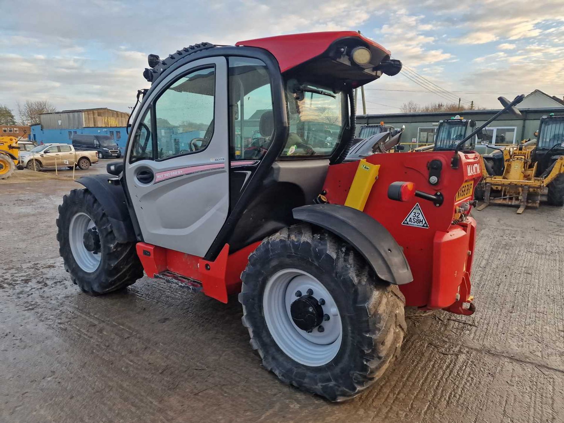 2018 Manitou MLT741-140 Turbo Telehandler, Joystick Controls, PUH, WLI, A/C - Image 3 of 22