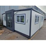 Unused Bastone 19' x 20' Compactible Portable Office, Toilet & Shower