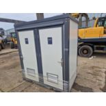 Unused Bastone Double Toilet Block, with Sink, 240Volt (215cm x 130cm x 236cm)