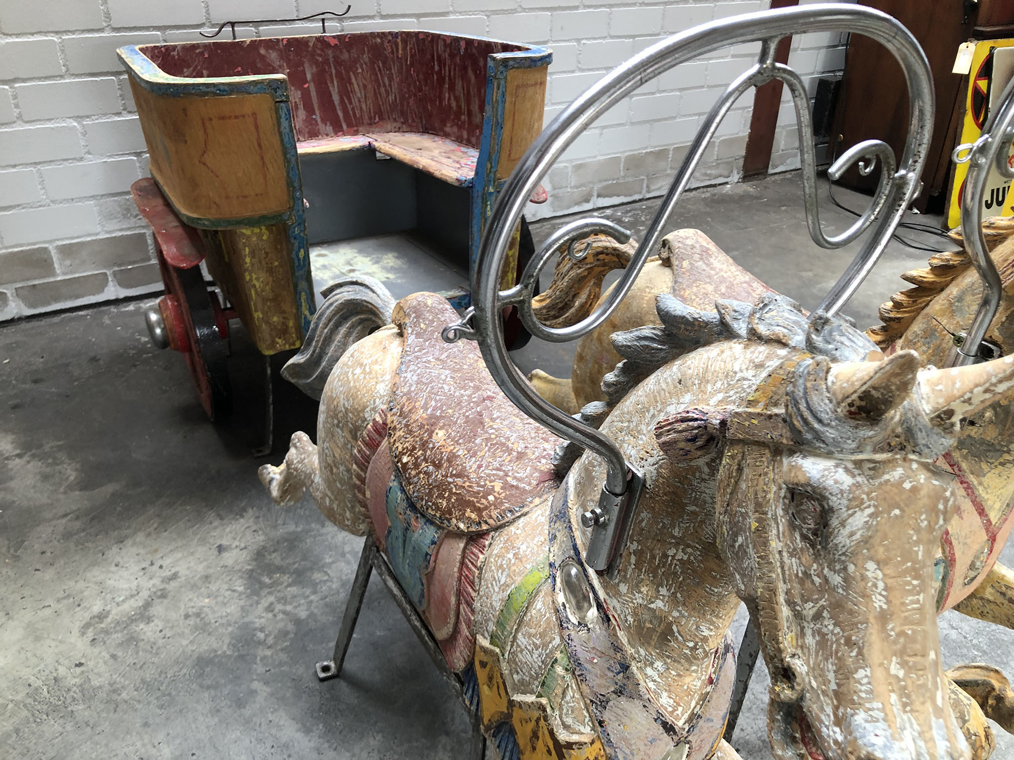 Original Bernard van Guyse Carriage with Two Horses. - Image 11 of 12