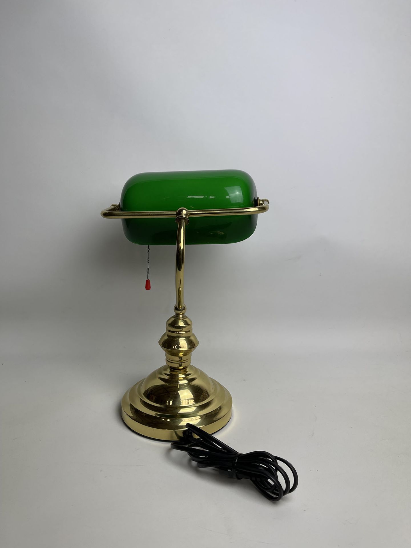 Vintage American Desk Lamp with Green Lamp Shade - Image 5 of 11