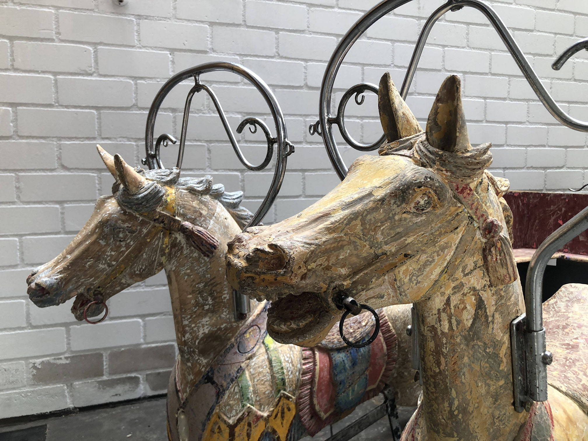 Original Bernard van Guyse Carriage with Two Horses. - Image 7 of 12