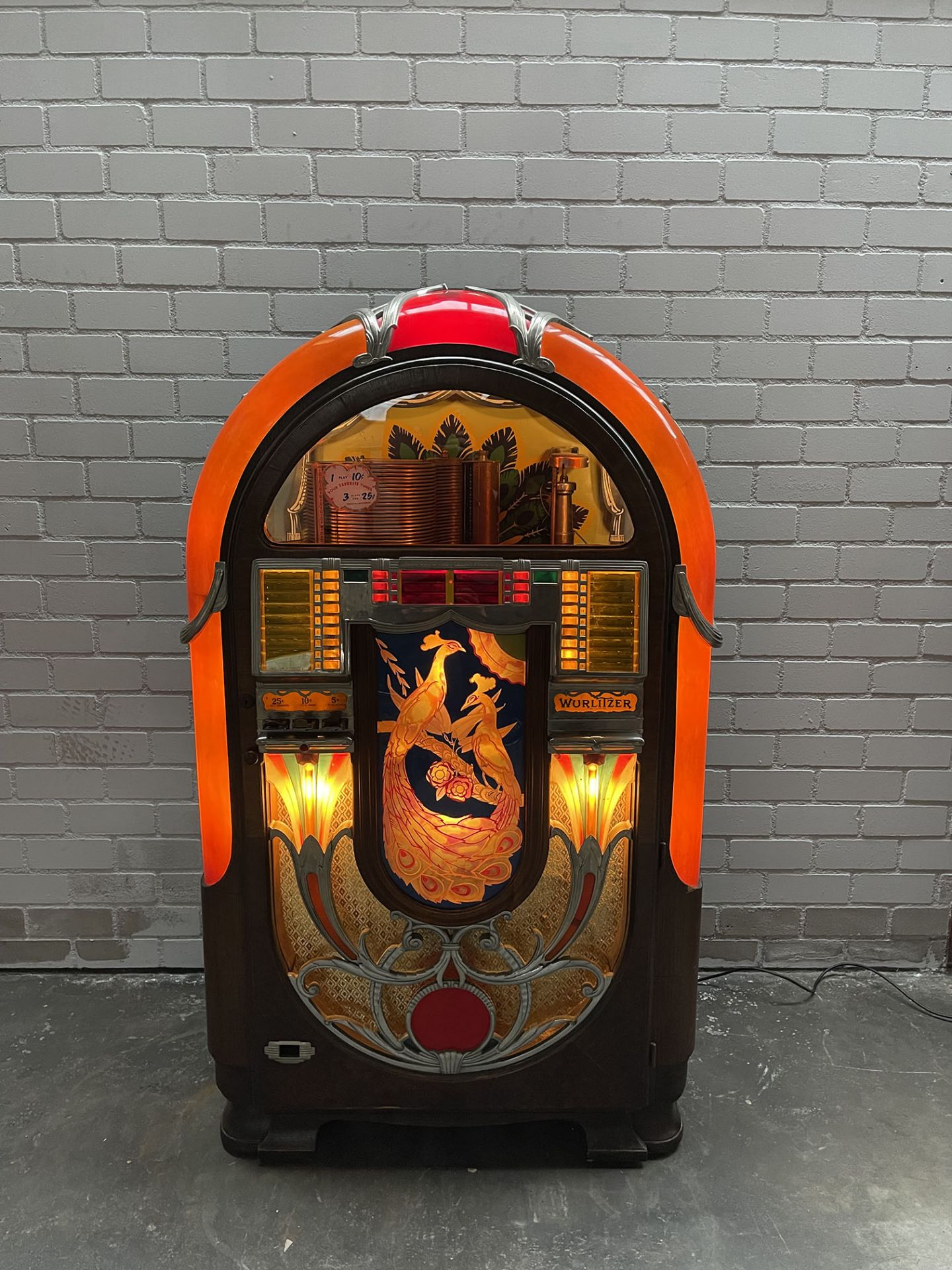 Wurlitzer Model 850 Peacock Jukebox - Image 3 of 15