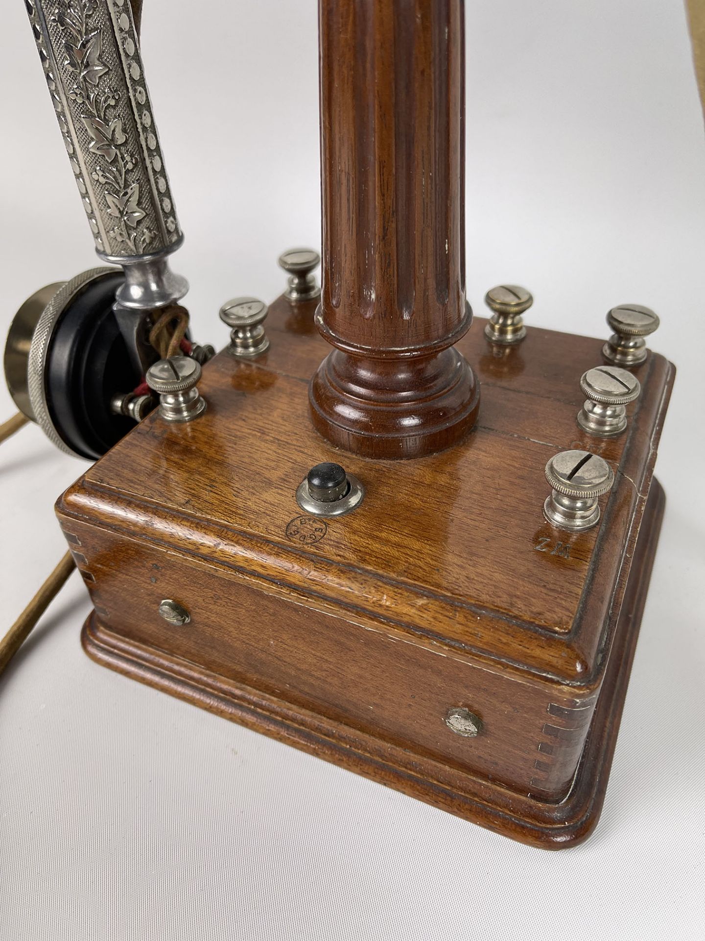 Early Alfred Burgunder Mobile Telephone, ca. 1910, France - Image 13 of 13