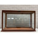 Vintage Wood and Glass Display Cabinet