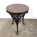 Vintage Round 3 Legged English Pub Table