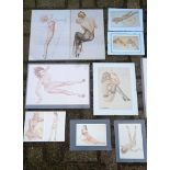 lot of 12 Alberto Vargas Pin Up Girl Posters