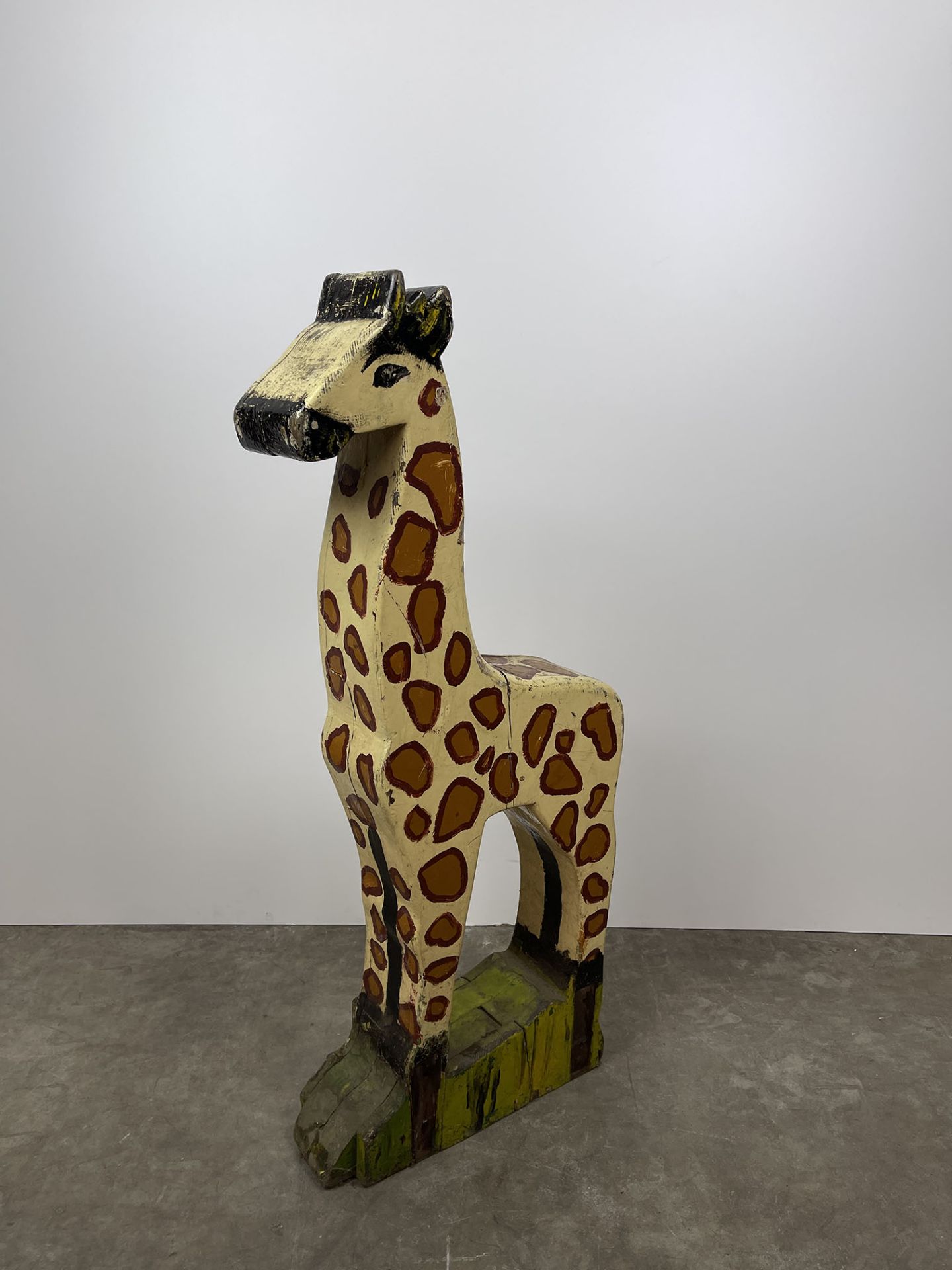 Antique Children's Giraffe Caroulsel Ride