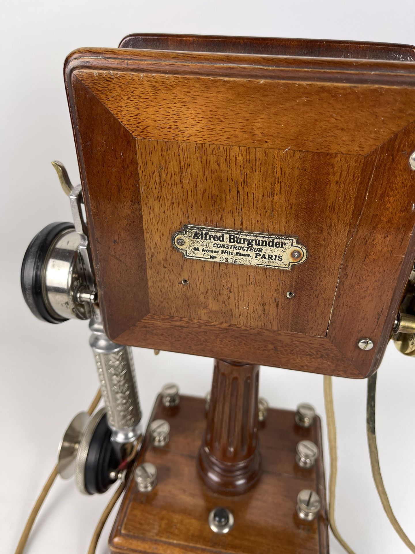 Early Alfred Burgunder Mobile Telephone, ca. 1910, France - Image 12 of 13