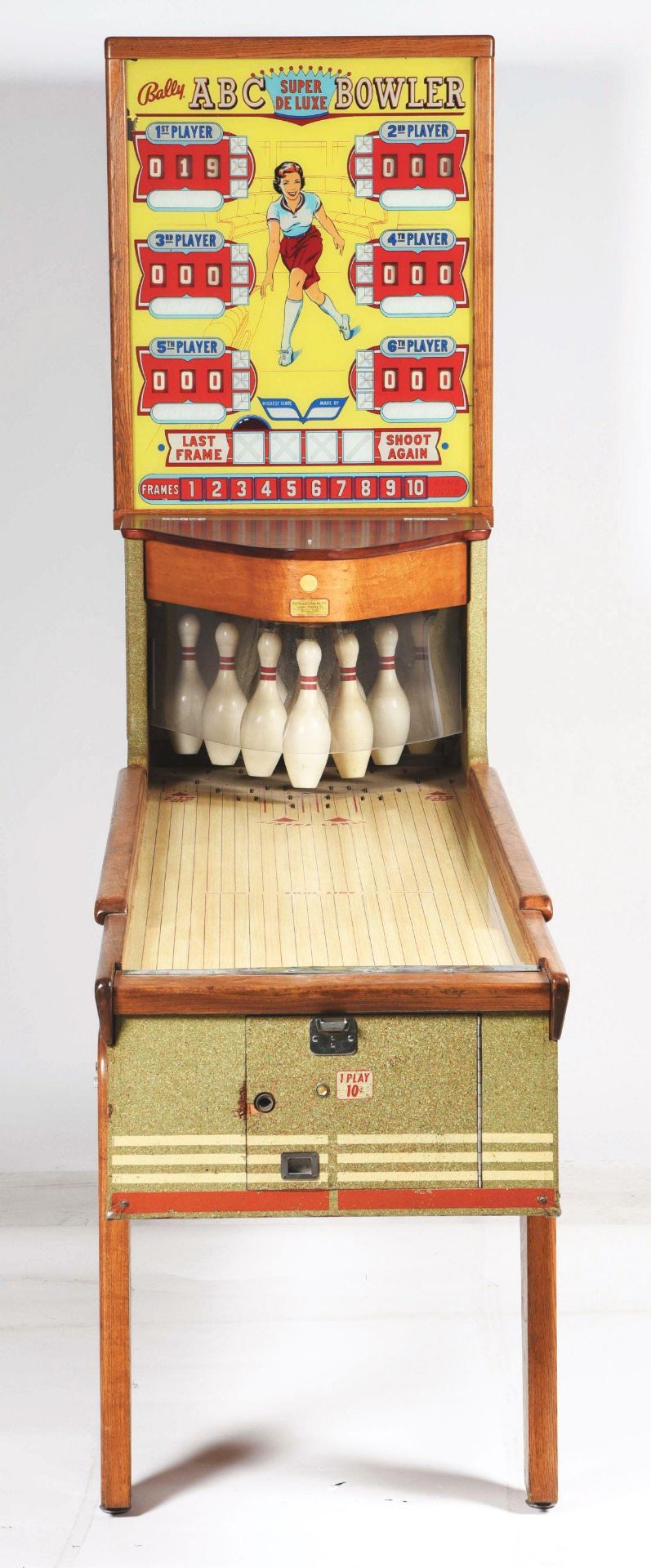 Bally ABC Bowler Arcade ca. 1950's  - Image 2 of 10